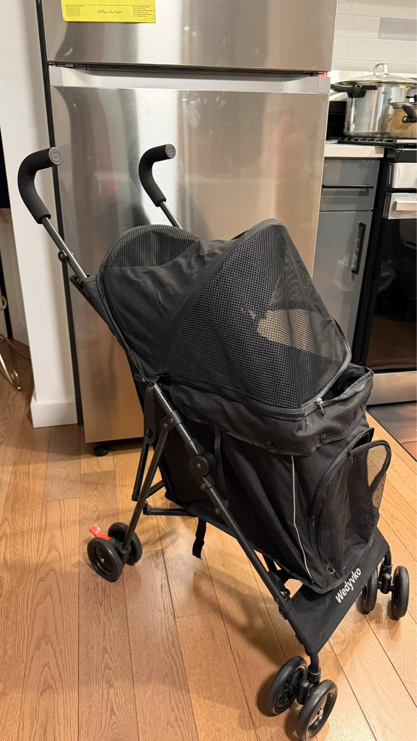 Wedyvko Black Pet Stroller Carrier