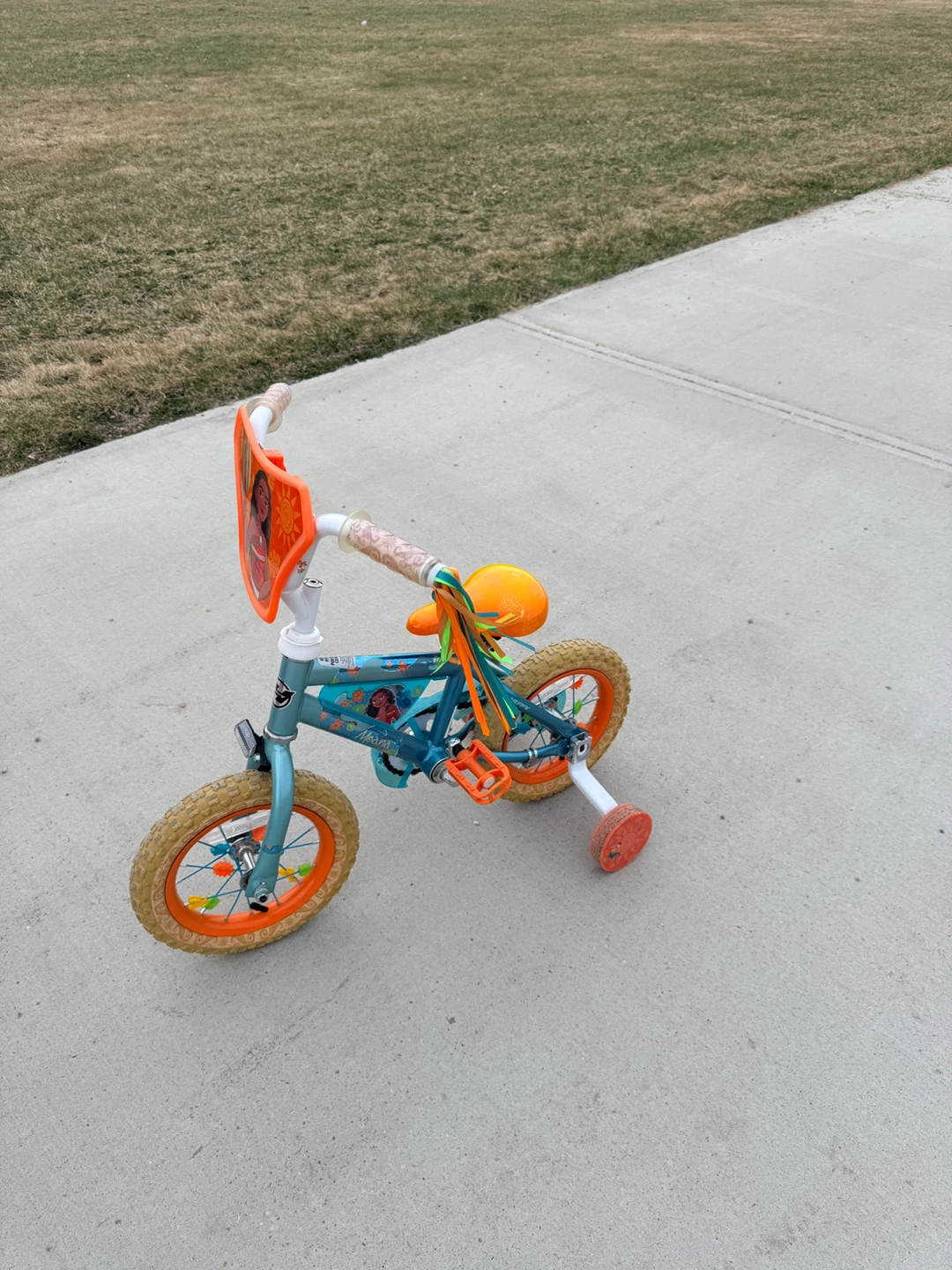 Kids Moana Training Wheels Bicycle - photo 2