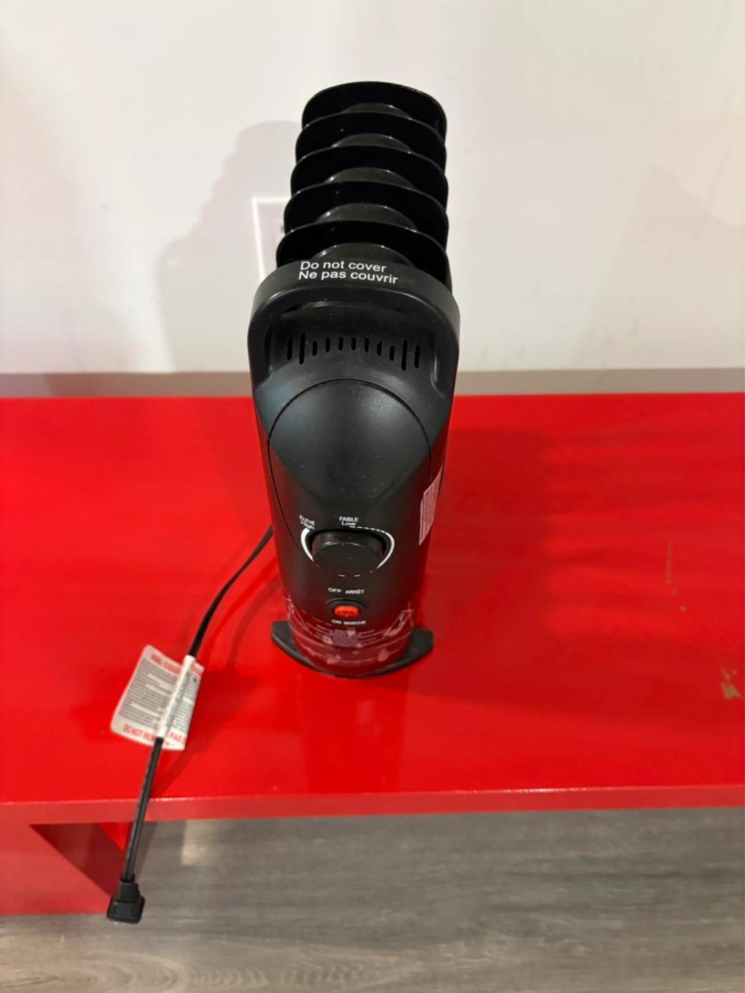 Black Oil-Filled Radiator Heater