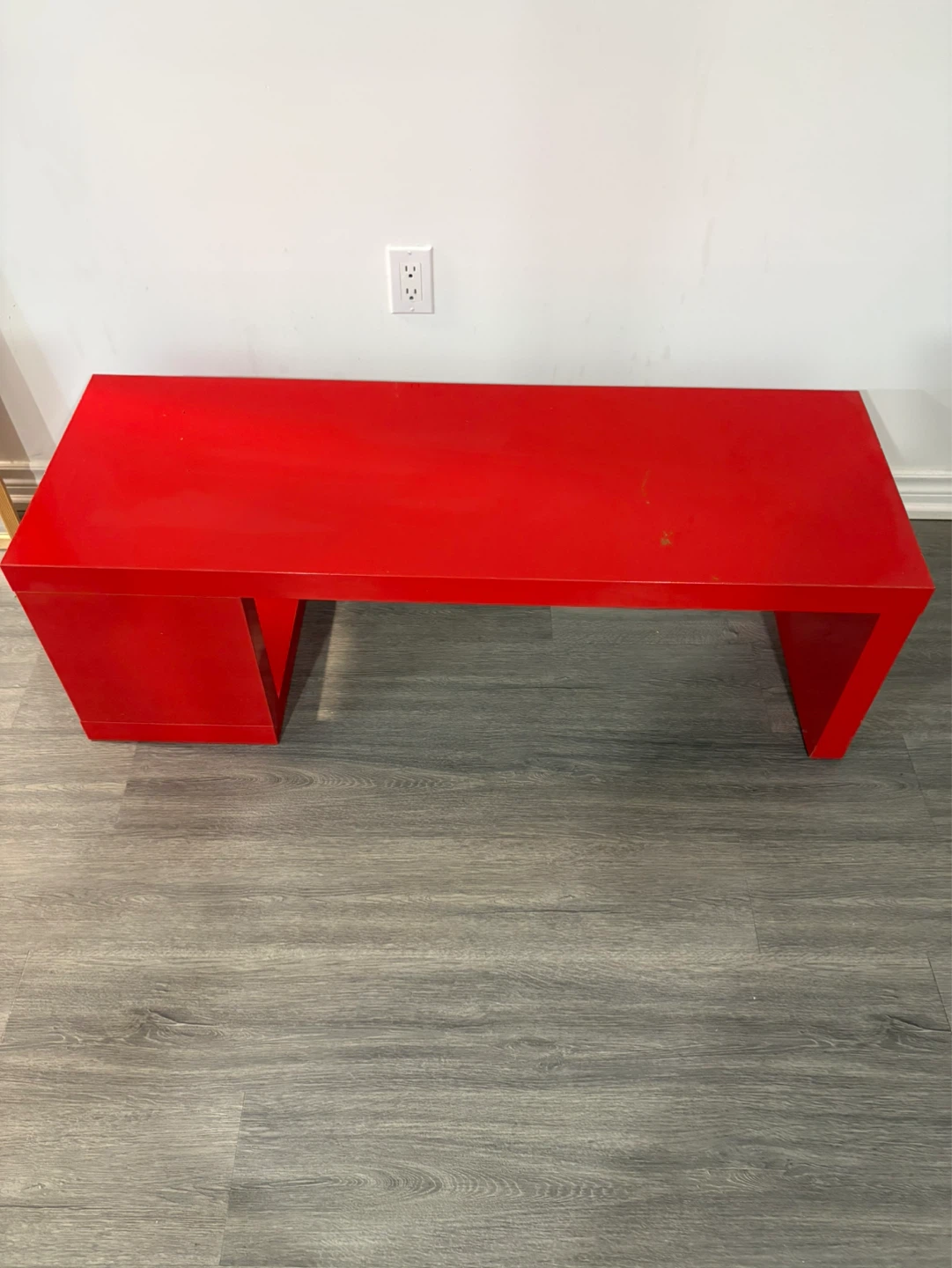 Red Storage Bench / Coffee Table