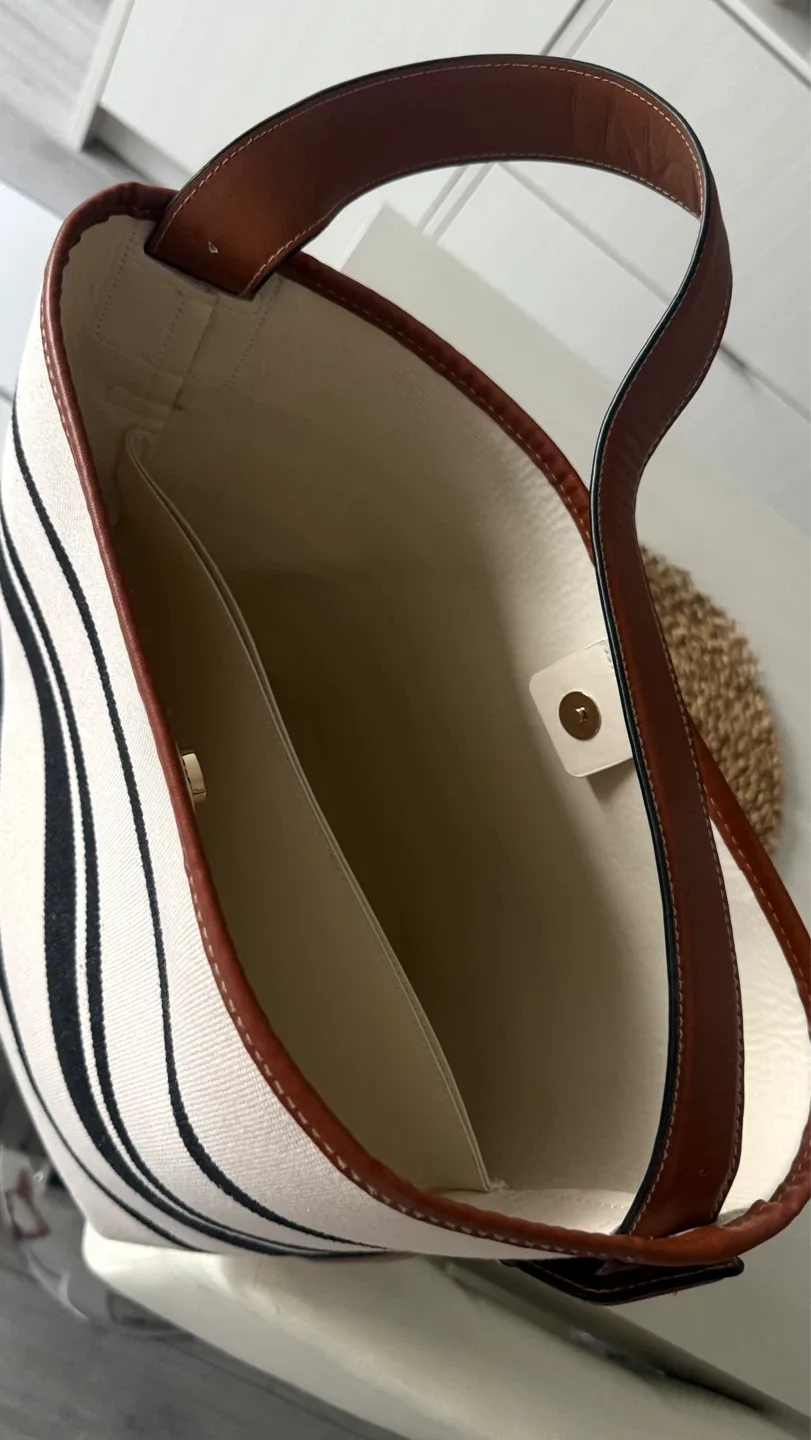 H&M striped tote bag - photo 5