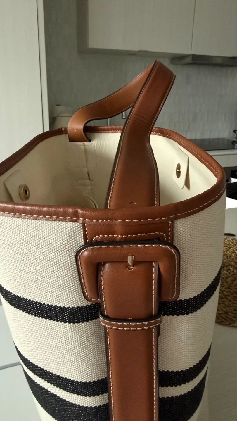 H&M striped tote bag - photo 4