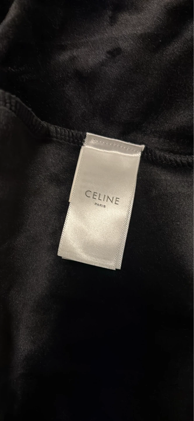 Black CELINE Paris Zip-Up Hoodie - photo 2