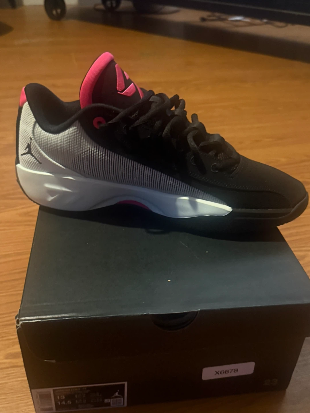 Jordan Luka 77 Basketball Shoes Black Pink Size 13