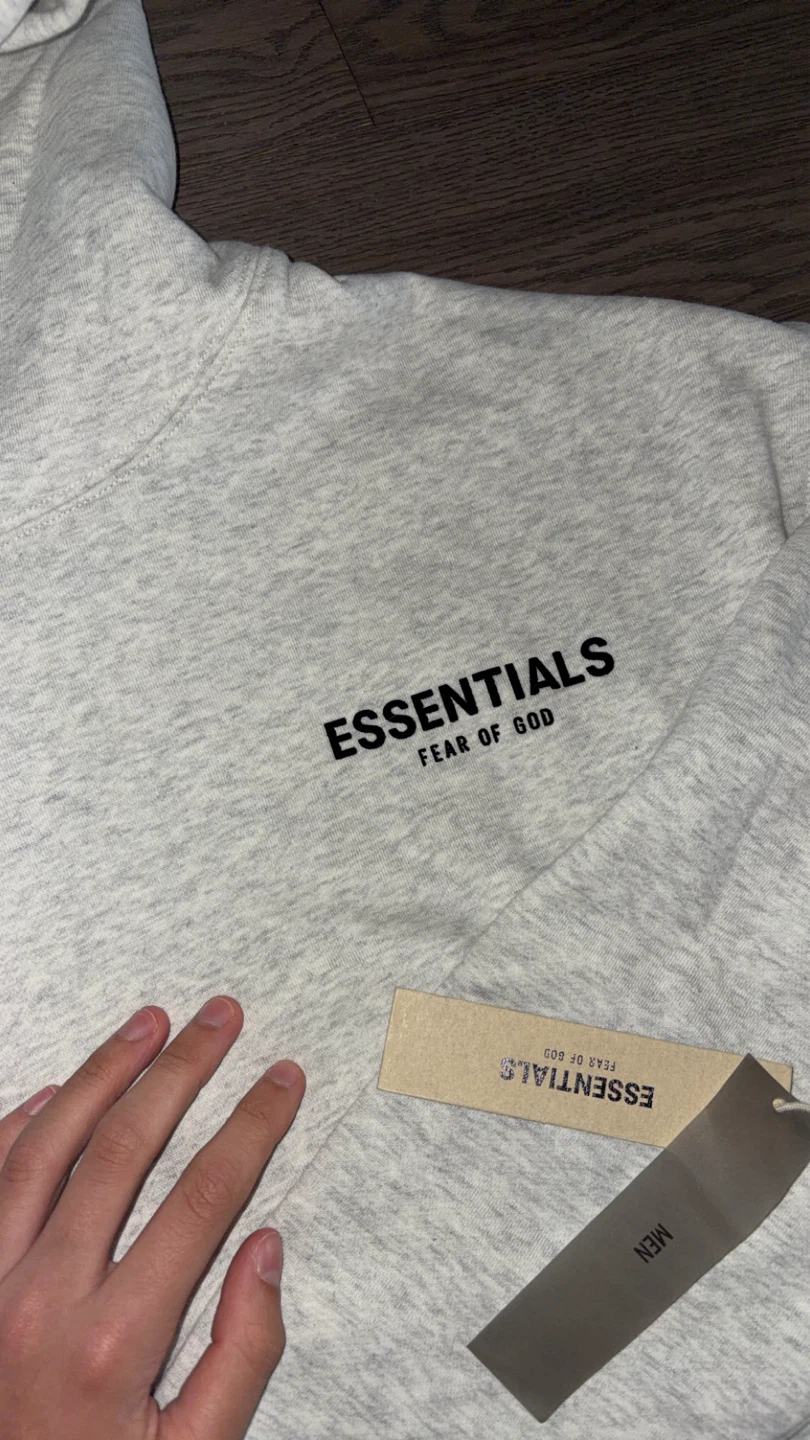 FEAR OF GOD ESSENTIALS Hoodie Grey Men's - photo 2