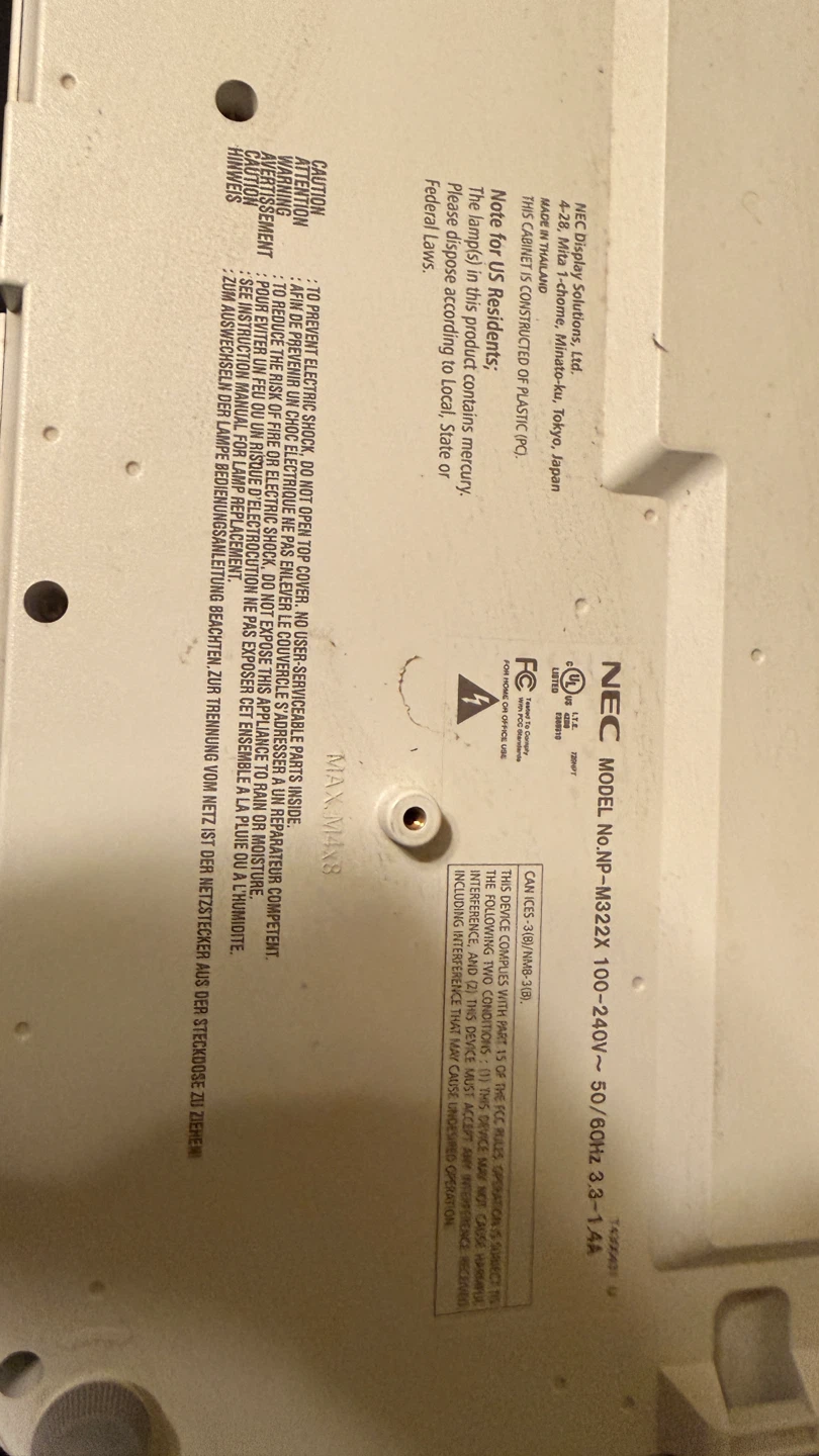NEC NP-M323X Projector - photo 2