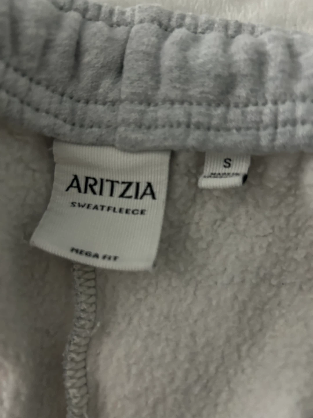 ARITZIA Sweatfleece Mega Fit Sweatpants - Light Grey, Size S
