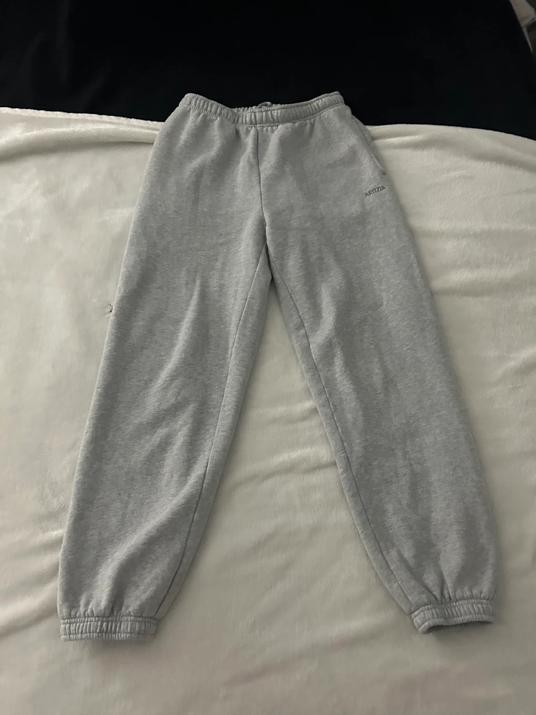 ARITZIA Sweatfleece Mega Fit Sweatpants - Light Grey, Size S - photo 4