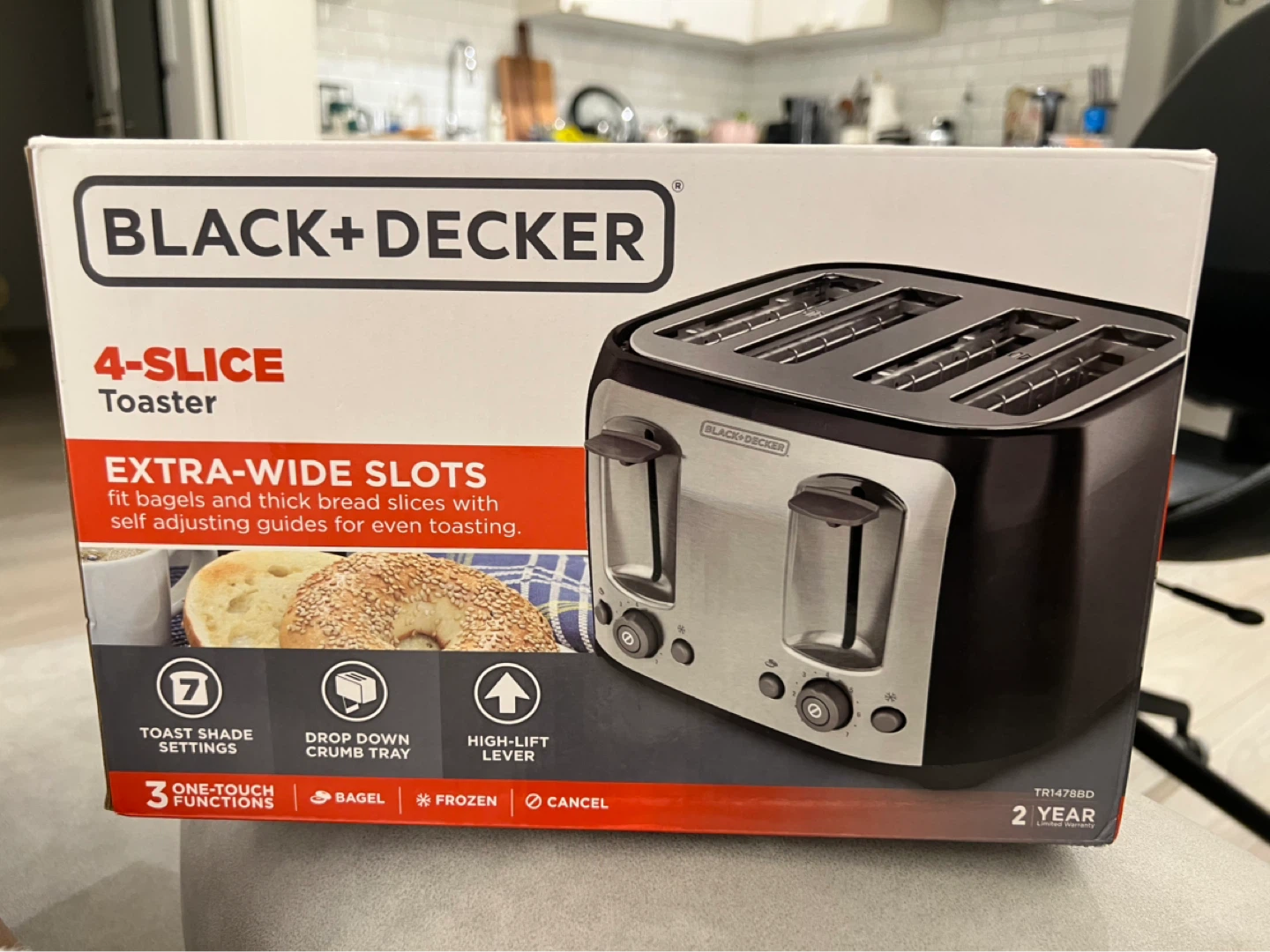 BLACK+DECKER 4-Slice Toaster