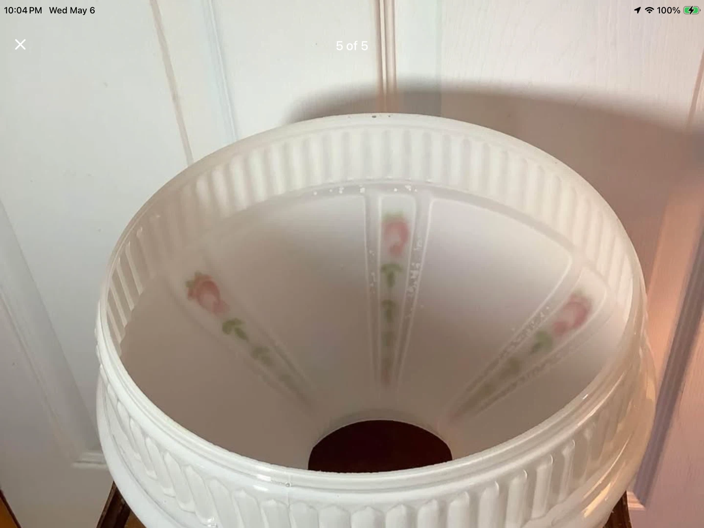 Vt Aladdin Hd Ptd White Opal Glass Lamp Shade 🐞 - photo 5