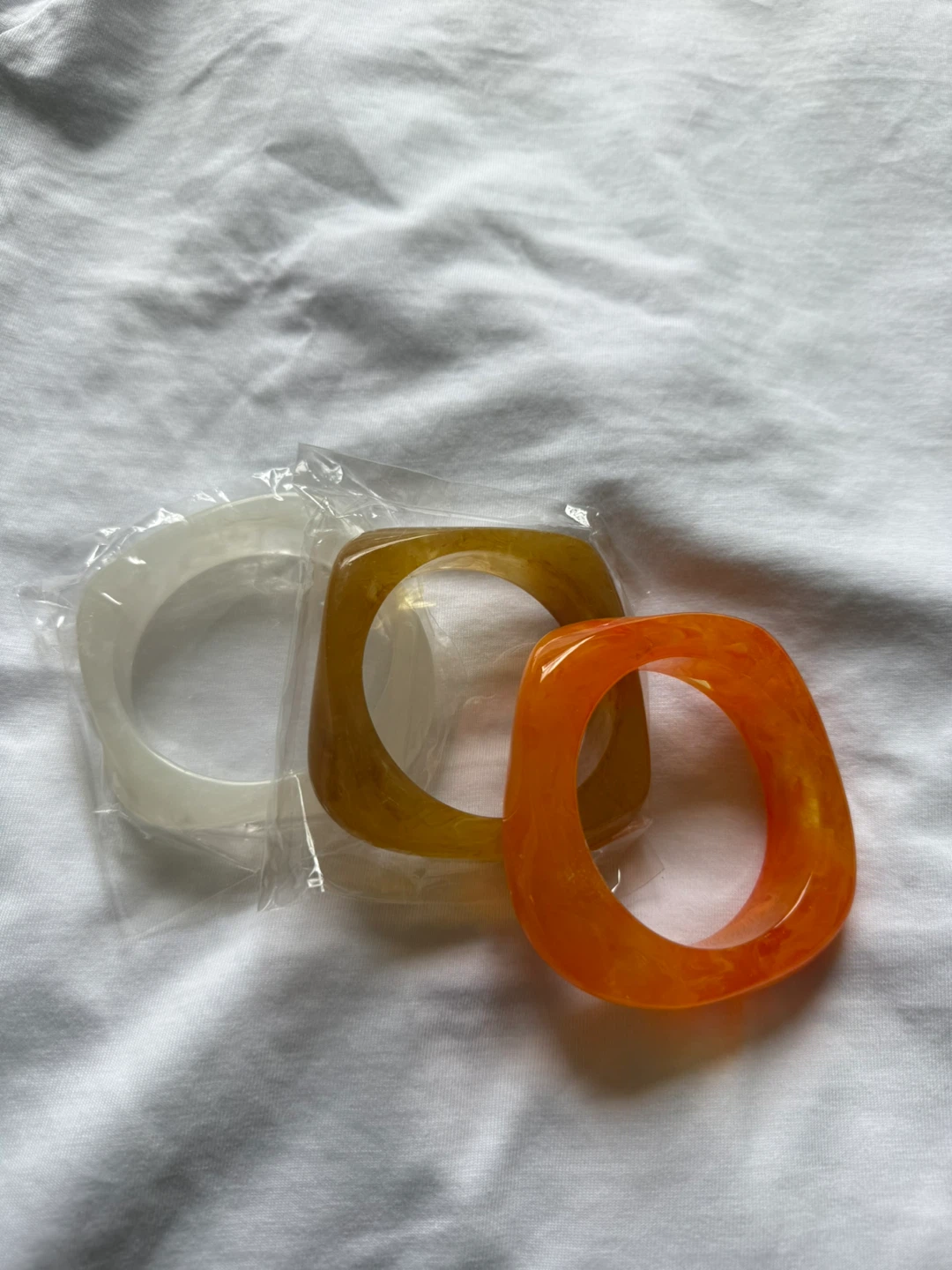 Set of 3 Vintage Resin Bangles