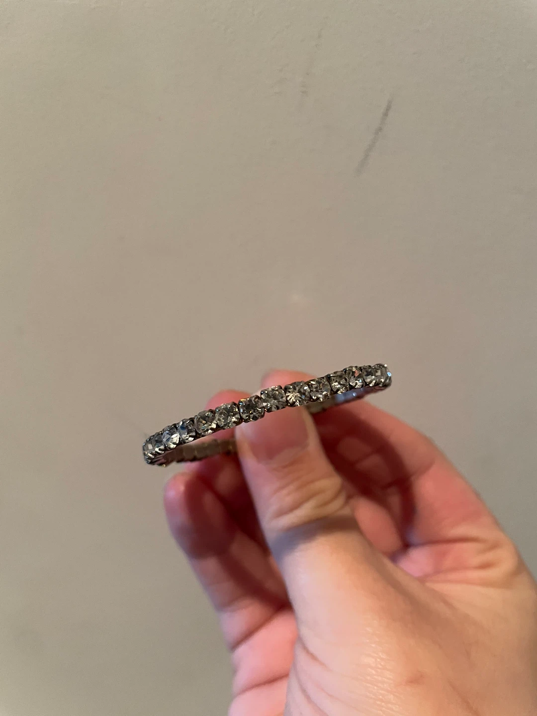 Sparkly Rhinestone Coil Bracelet