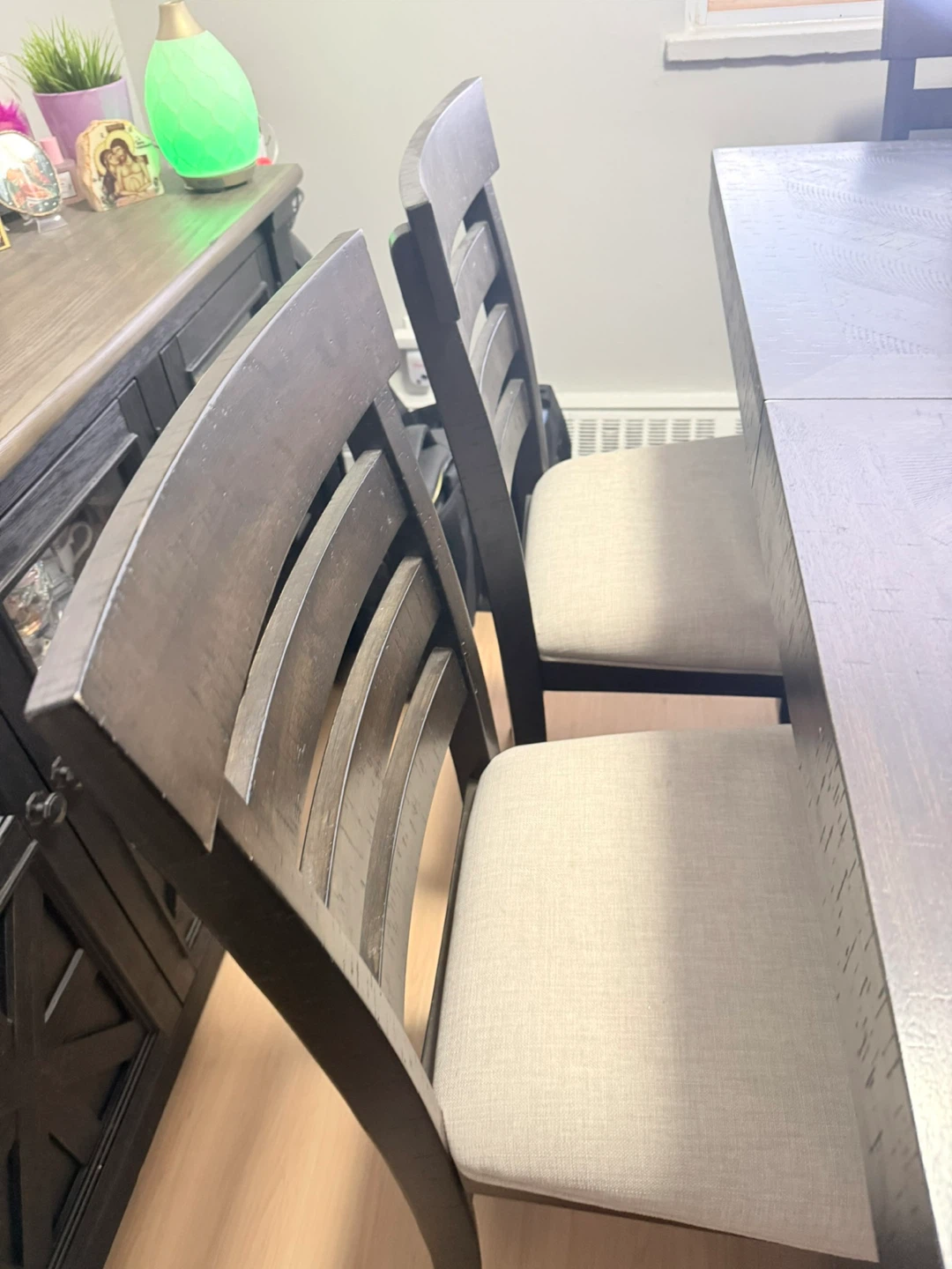 EUC Dining Table Set with 4 Chairs and Bench - photo 5