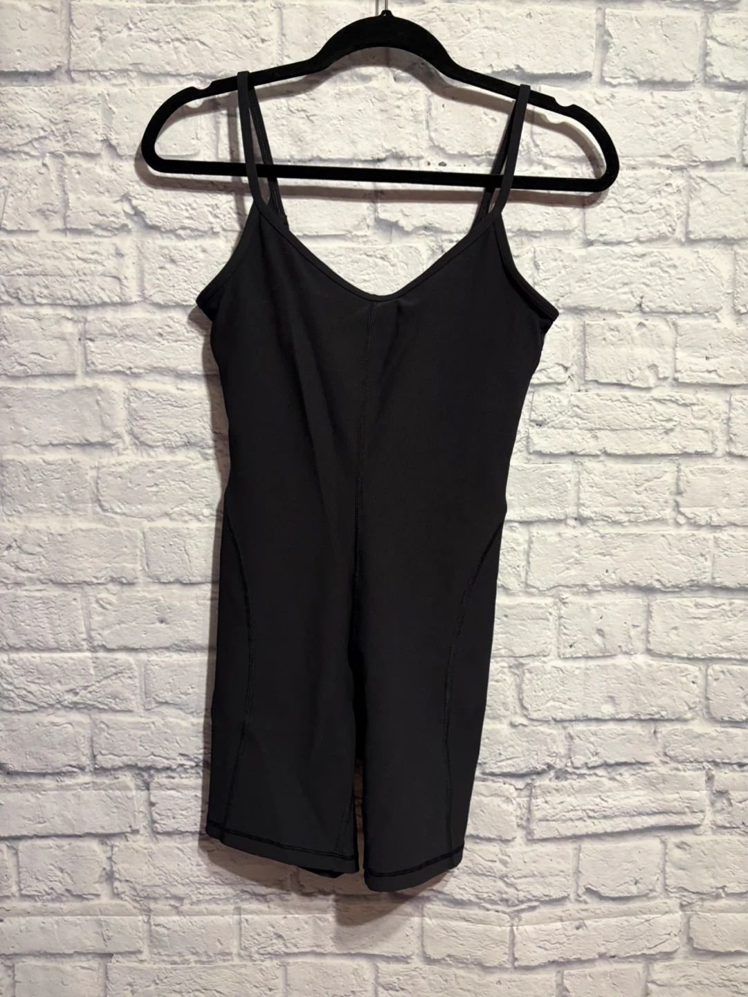 Lululemon Black Ribbed Contour Bodysuit Size 6