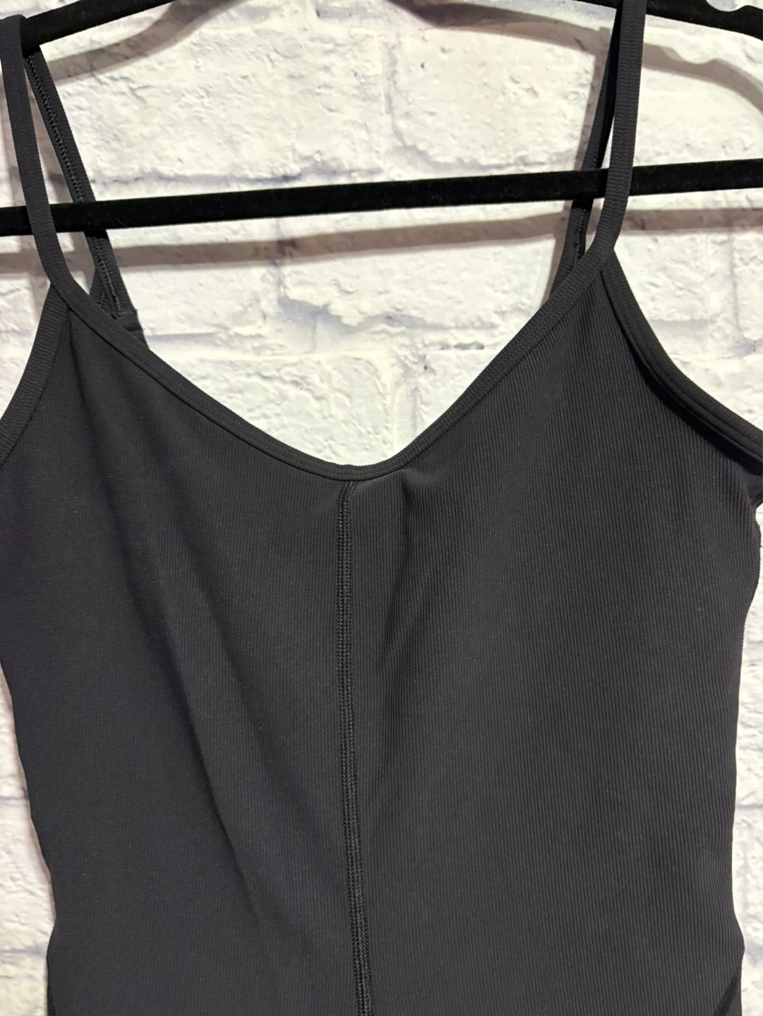 Lululemon Black Ribbed Contour Bodysuit Size 6 - photo 2