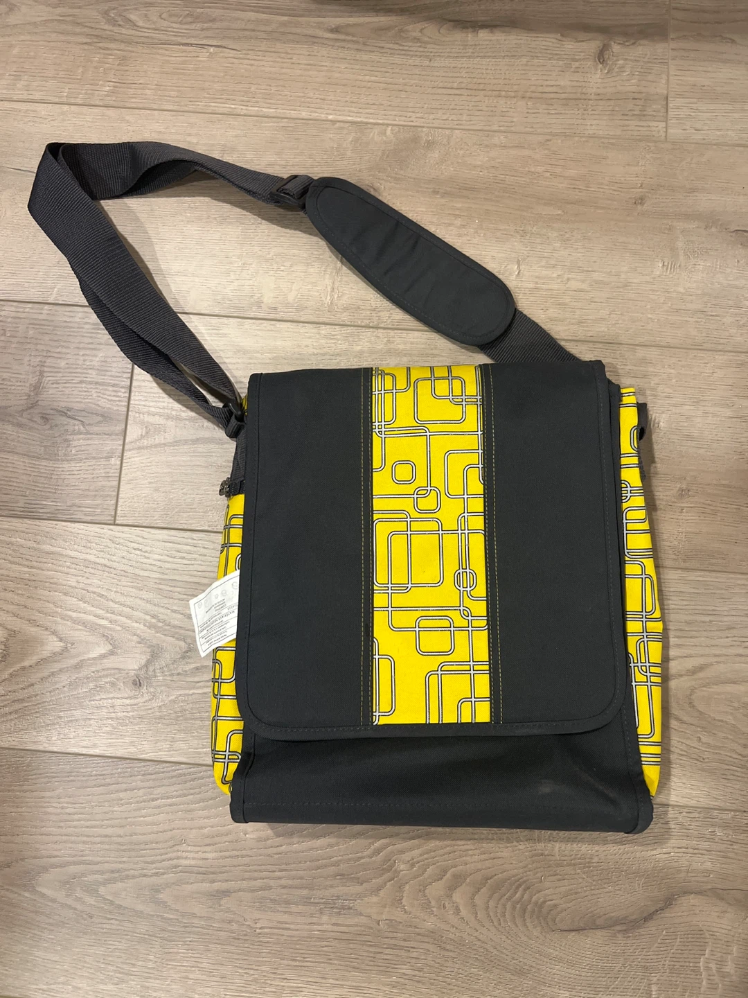 Black and Yellow laptop /Messenger Bag