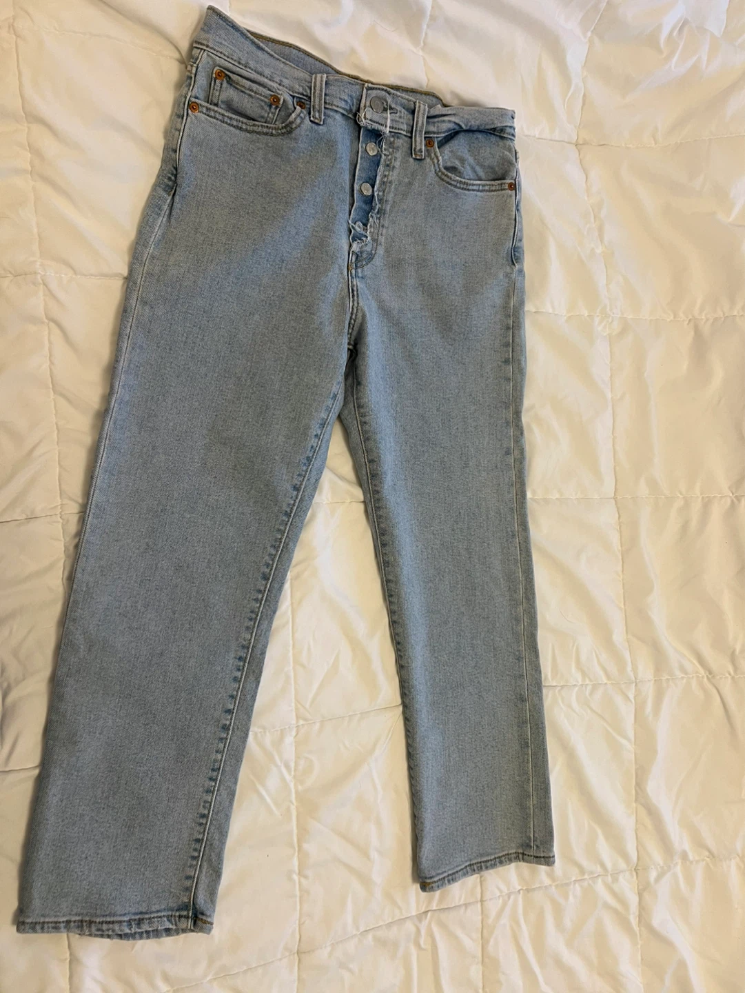 Levi Strauss Signature High-Rise Loose Straight Jeans Size 6 - photo 5