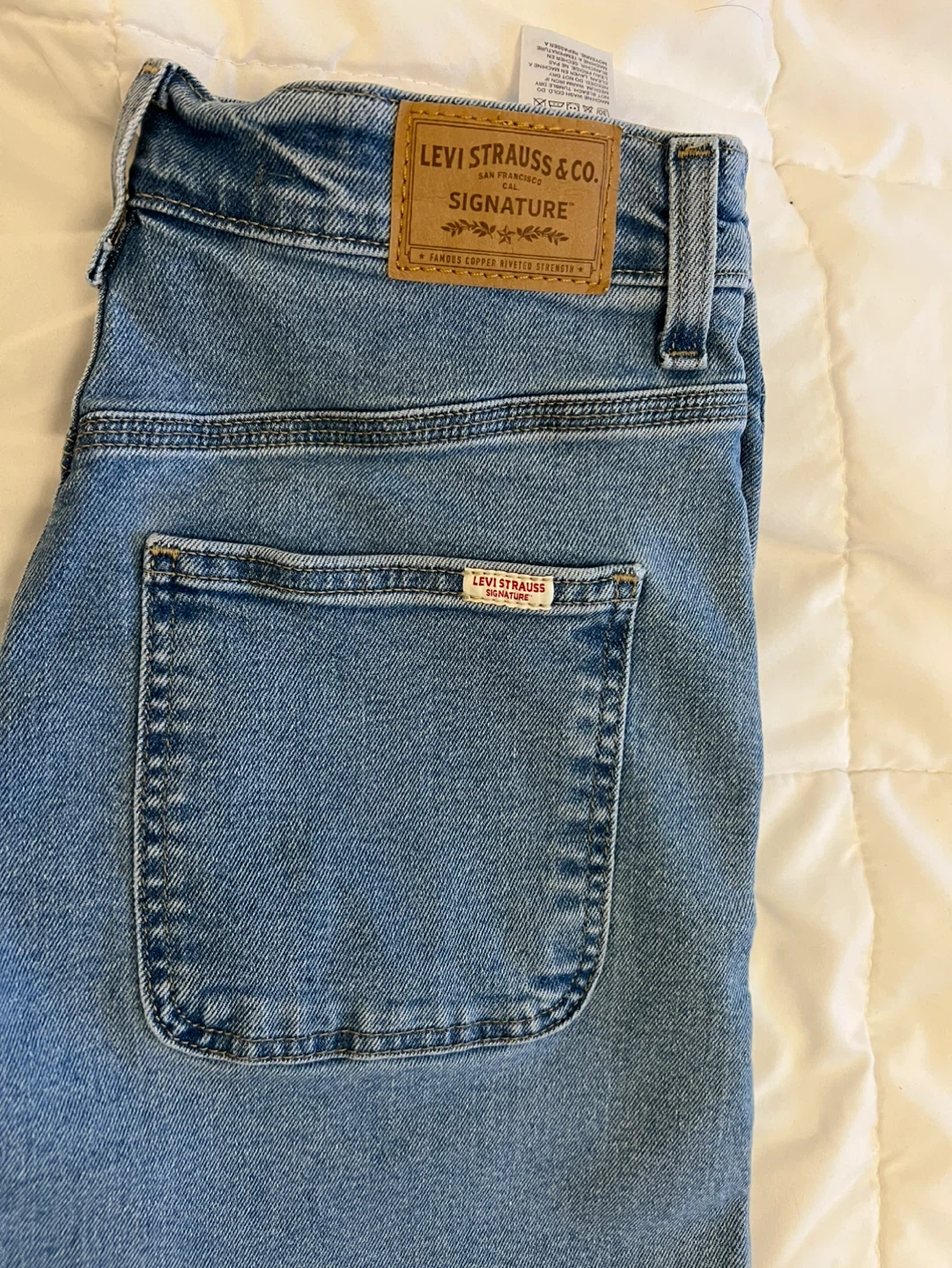 Levi Strauss Signature High-Rise Loose Straight Jeans Size 6 - photo 2