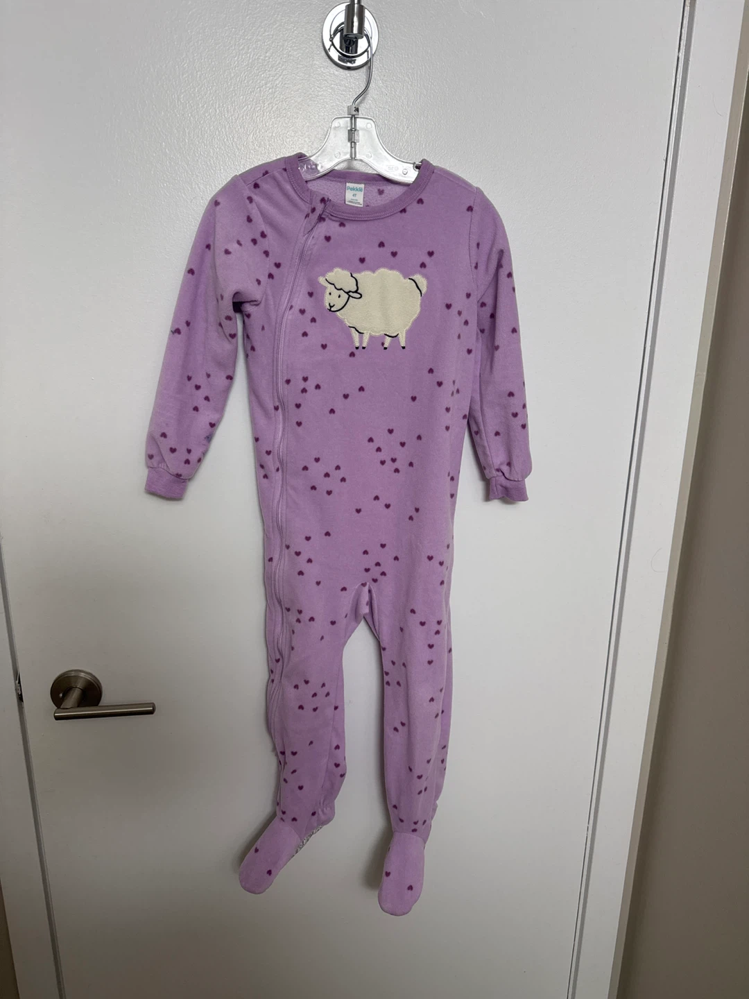 Pekkle Little Sheep Footed Pajamas - 4T