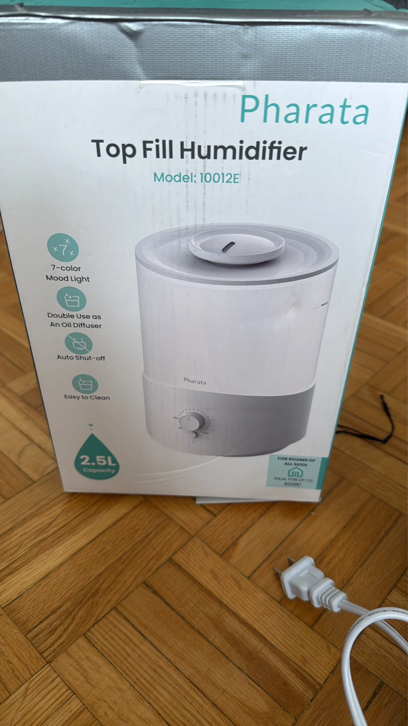 Pharata Top Fill Humidifier 2.5L Model 10012E