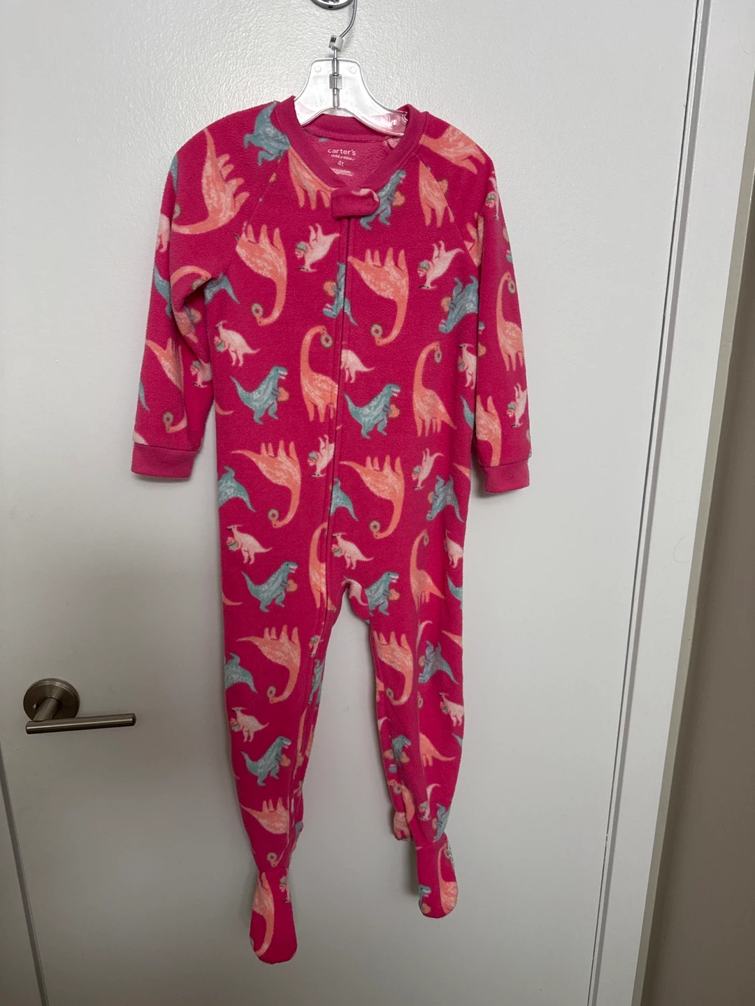 Carter's Child of Mine Dino Fleece Footed Pajamas - 4T