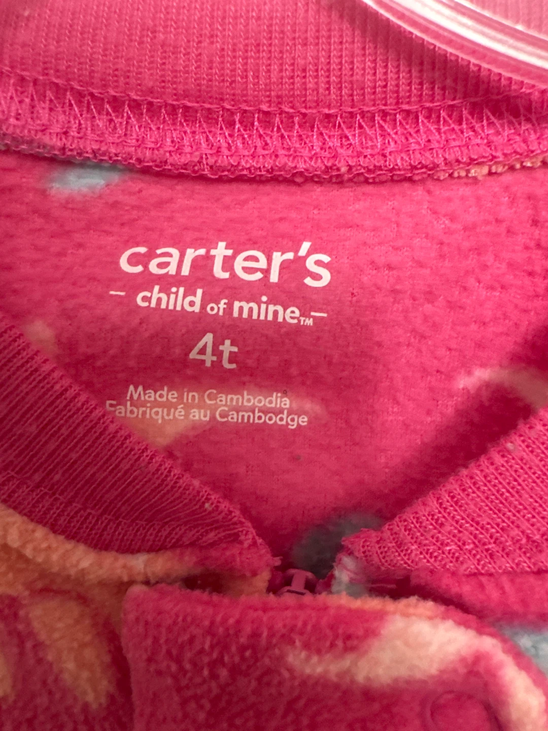 Carter's Child of Mine Dino Fleece Footed Pajamas - 4T - photo 2