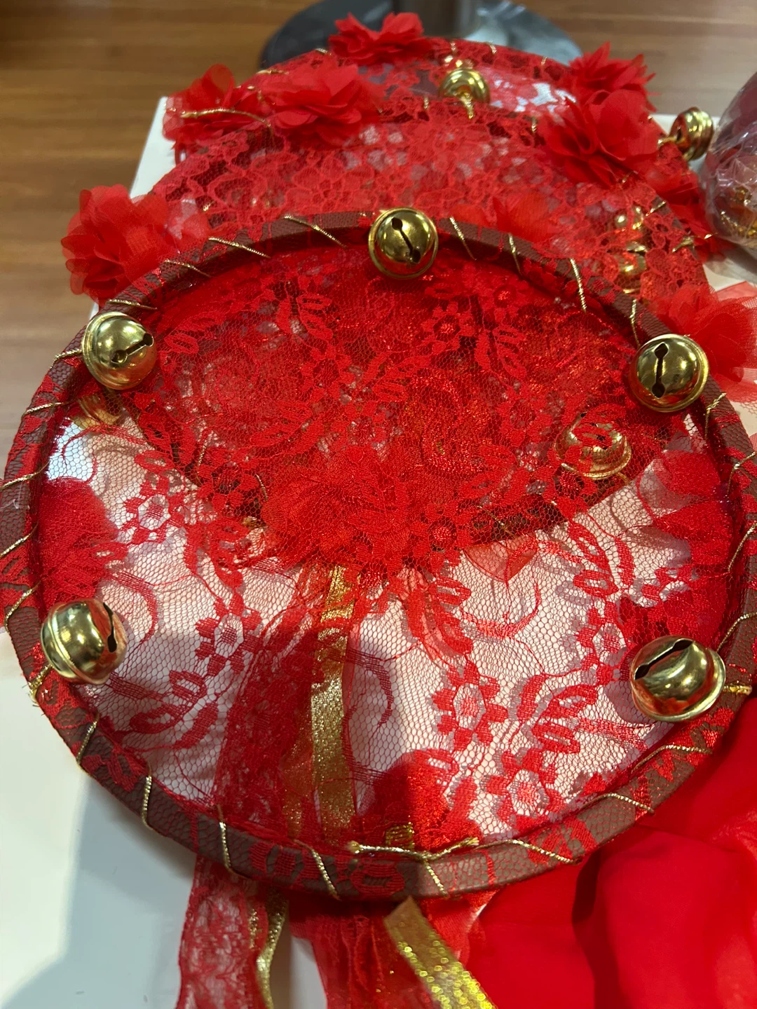 Red Belly Dance Costume Accessories Set - photo 3