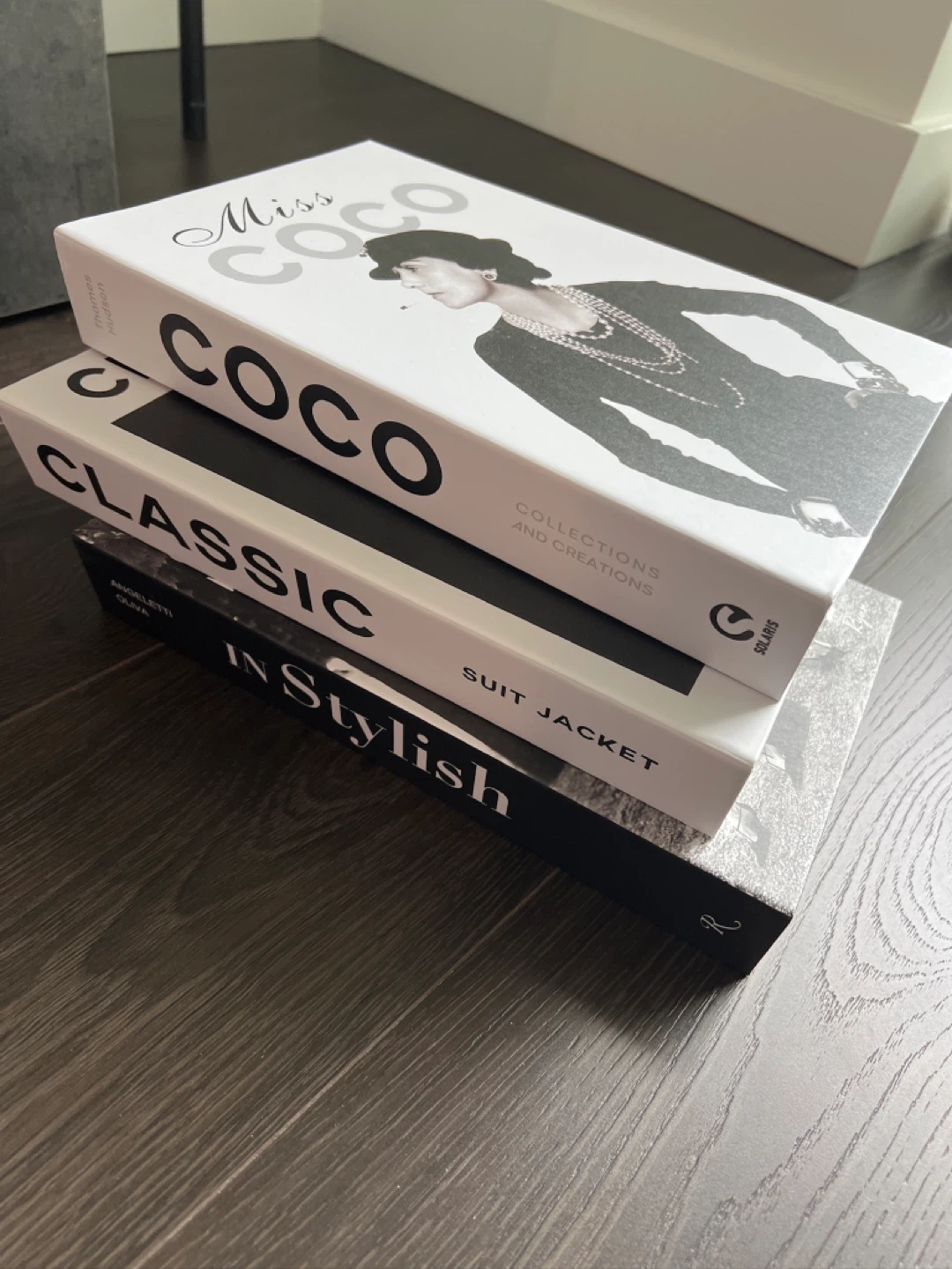 Coco Chanel Faux Books x3 New Home Decor