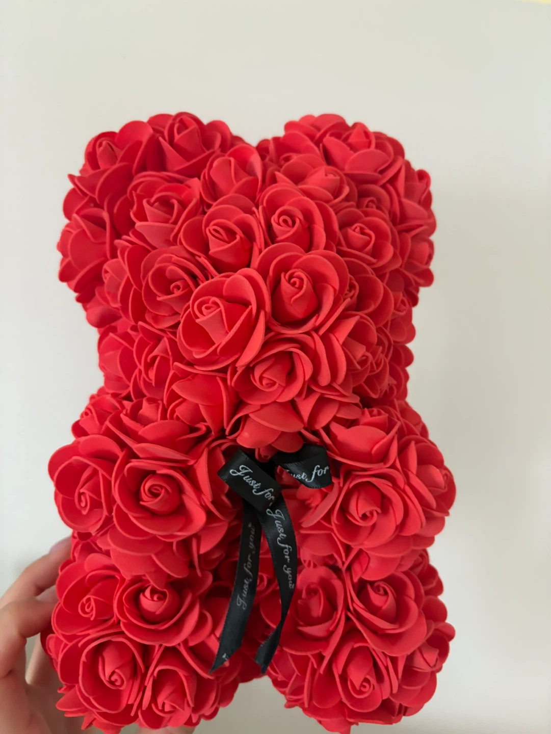 Red Rose Bear with Box - photo 3