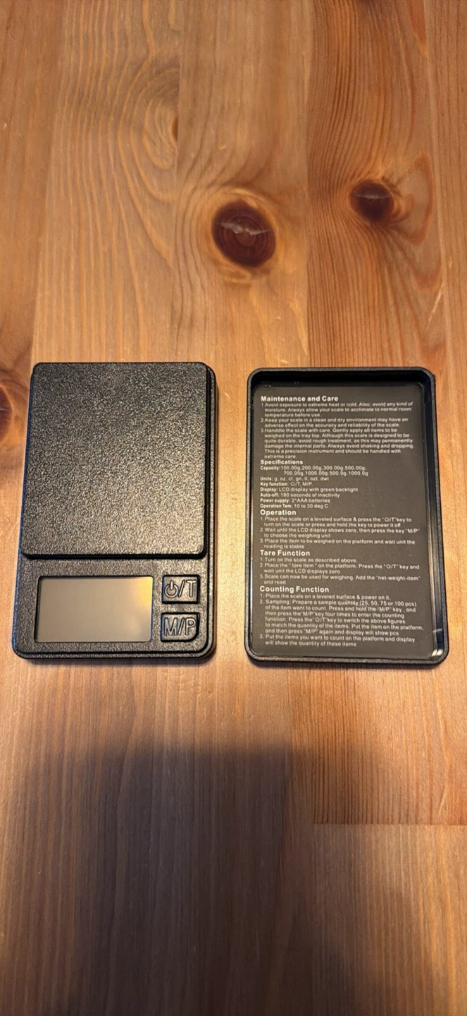 Digital Pocket Scale 1000g max,  0.1g precision