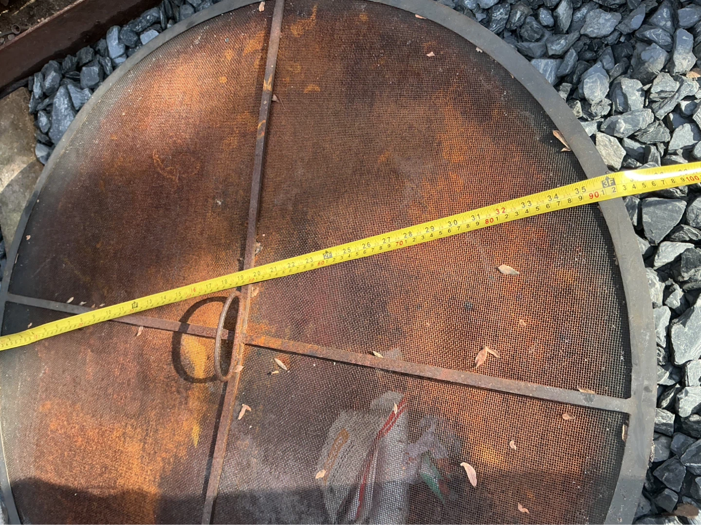 Round Metal Fire Pit with Lid - photo 2