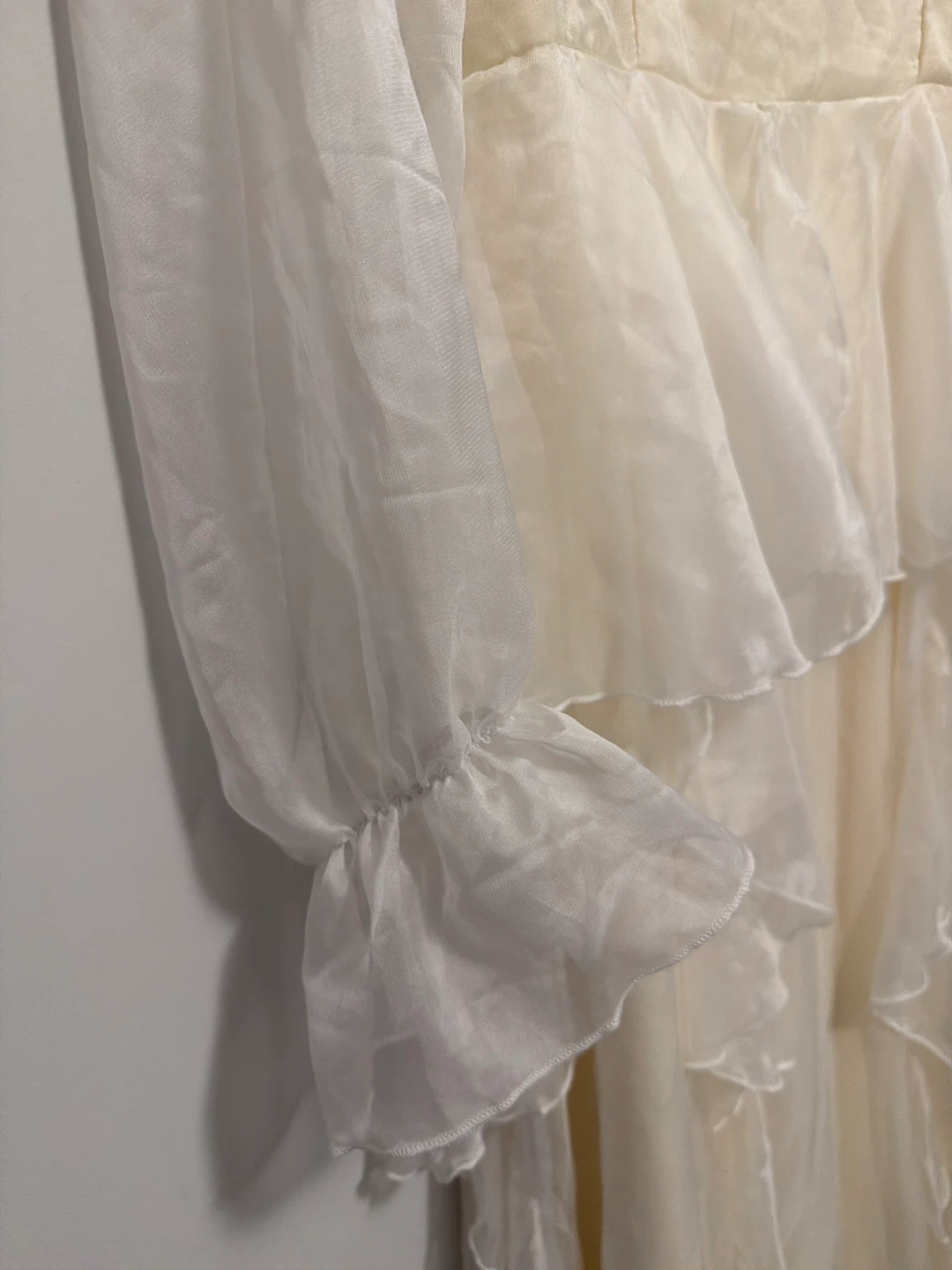 White Ruffled Organza Dress - photo 2