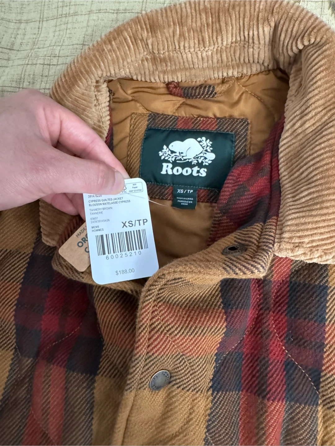 Roots Cypress Quilted Jacket - XS/TP - Tannery Brown - photo 2