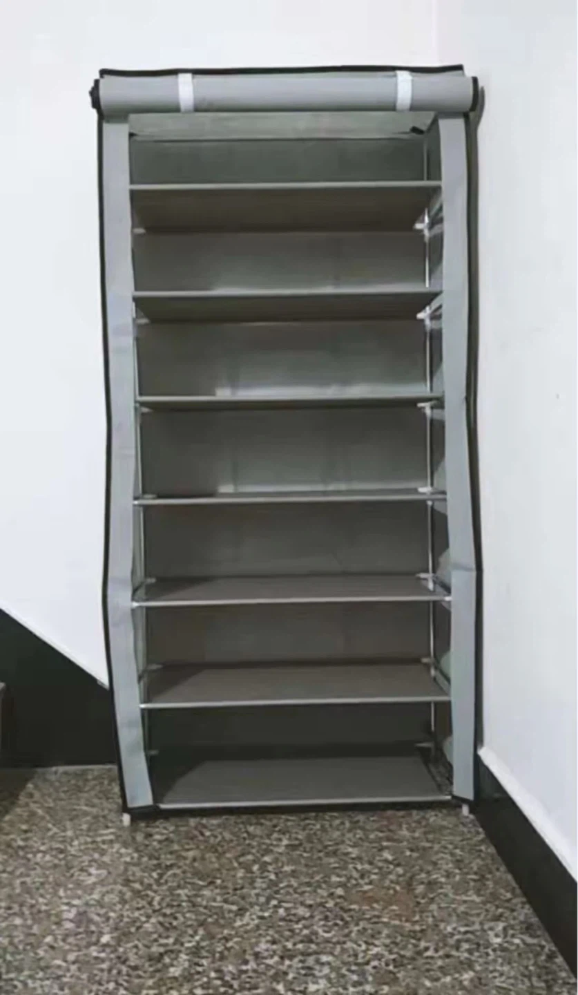 Grey 9-Tier Shoe Rack with Cover,BNIB, grey - photo 4
