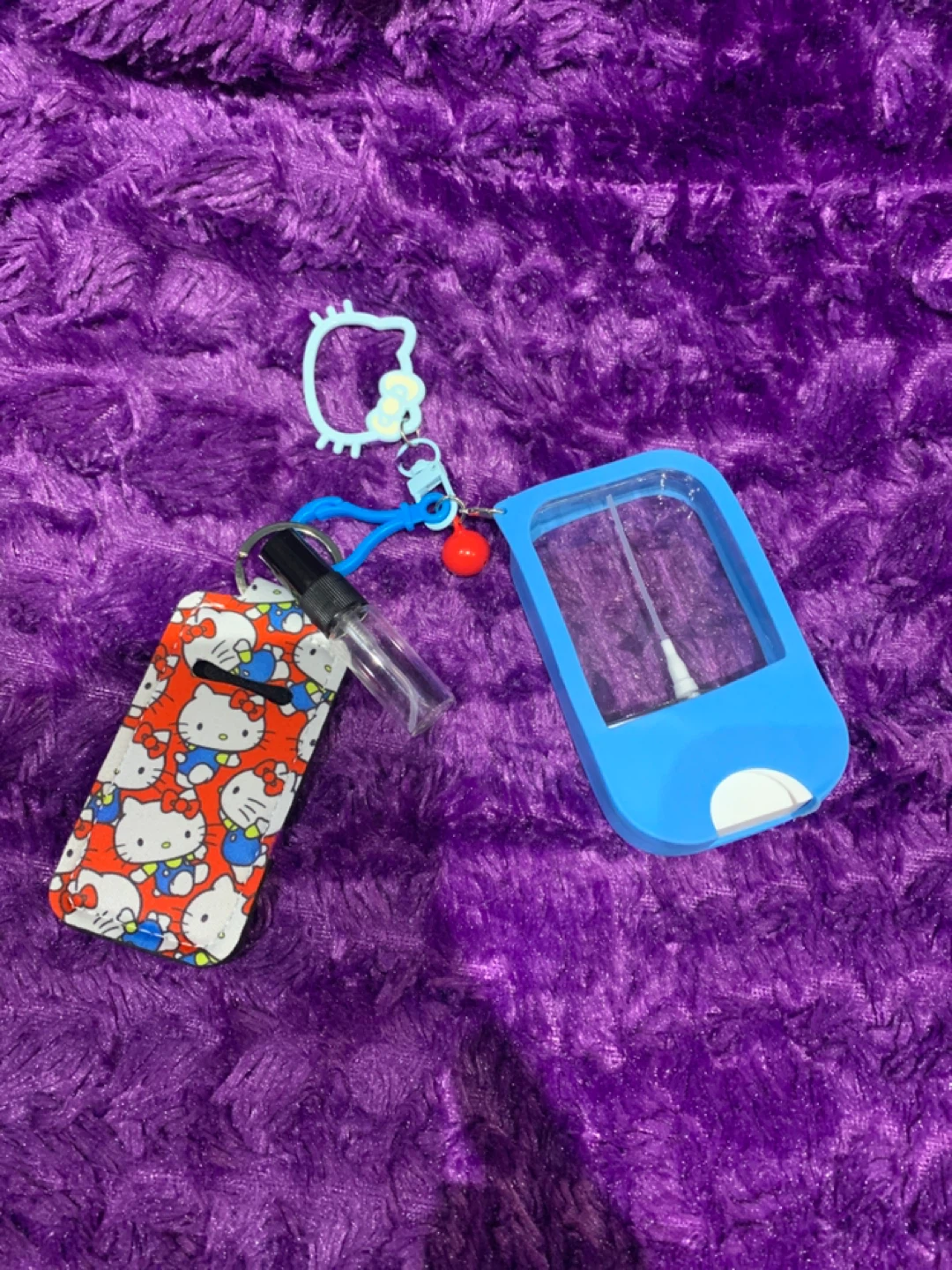 Hello Kitty Hand Sanitizer Holder with Mini Bottle
