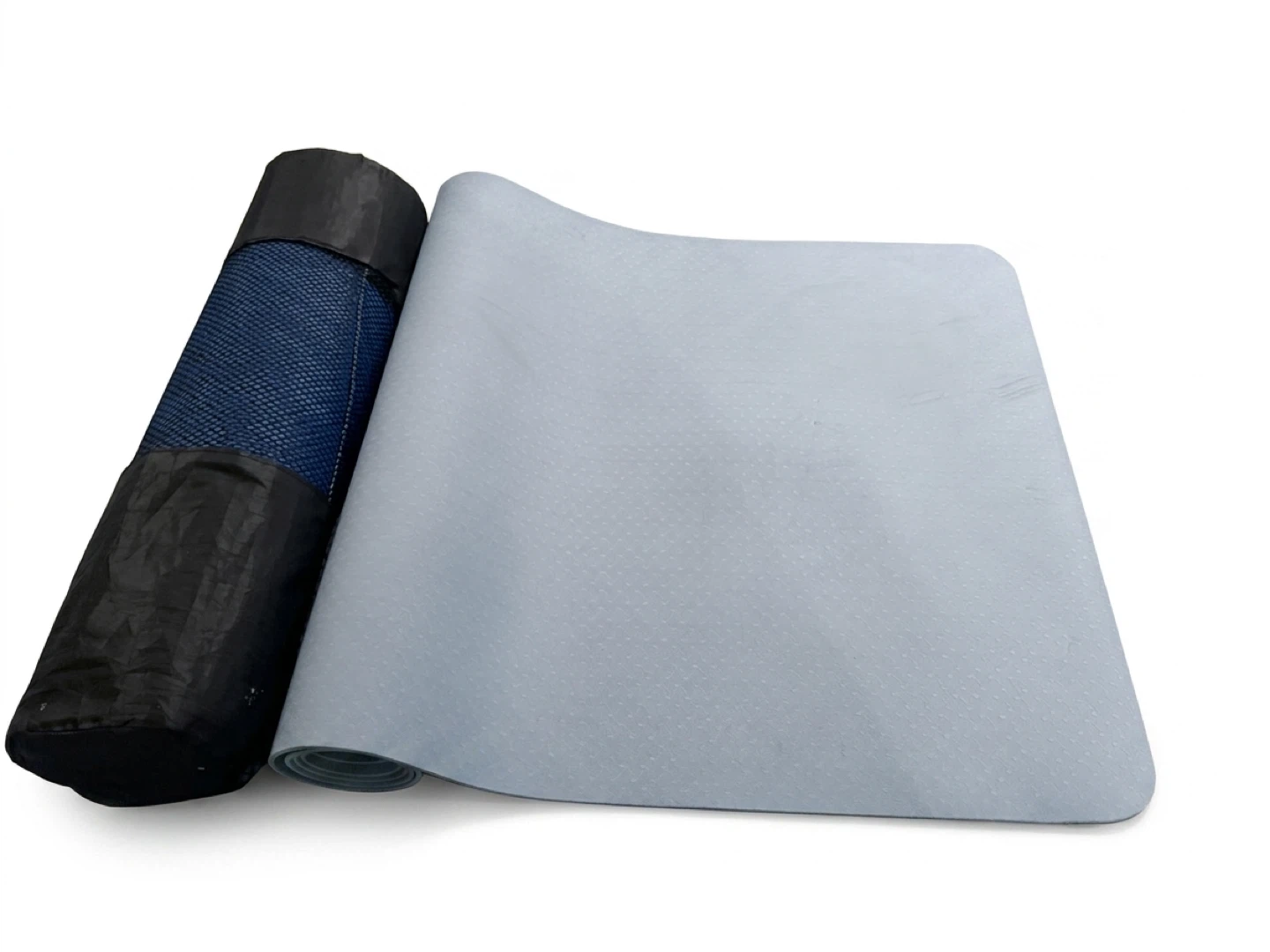Two Yoga Mats one with Blue Carrying Bag