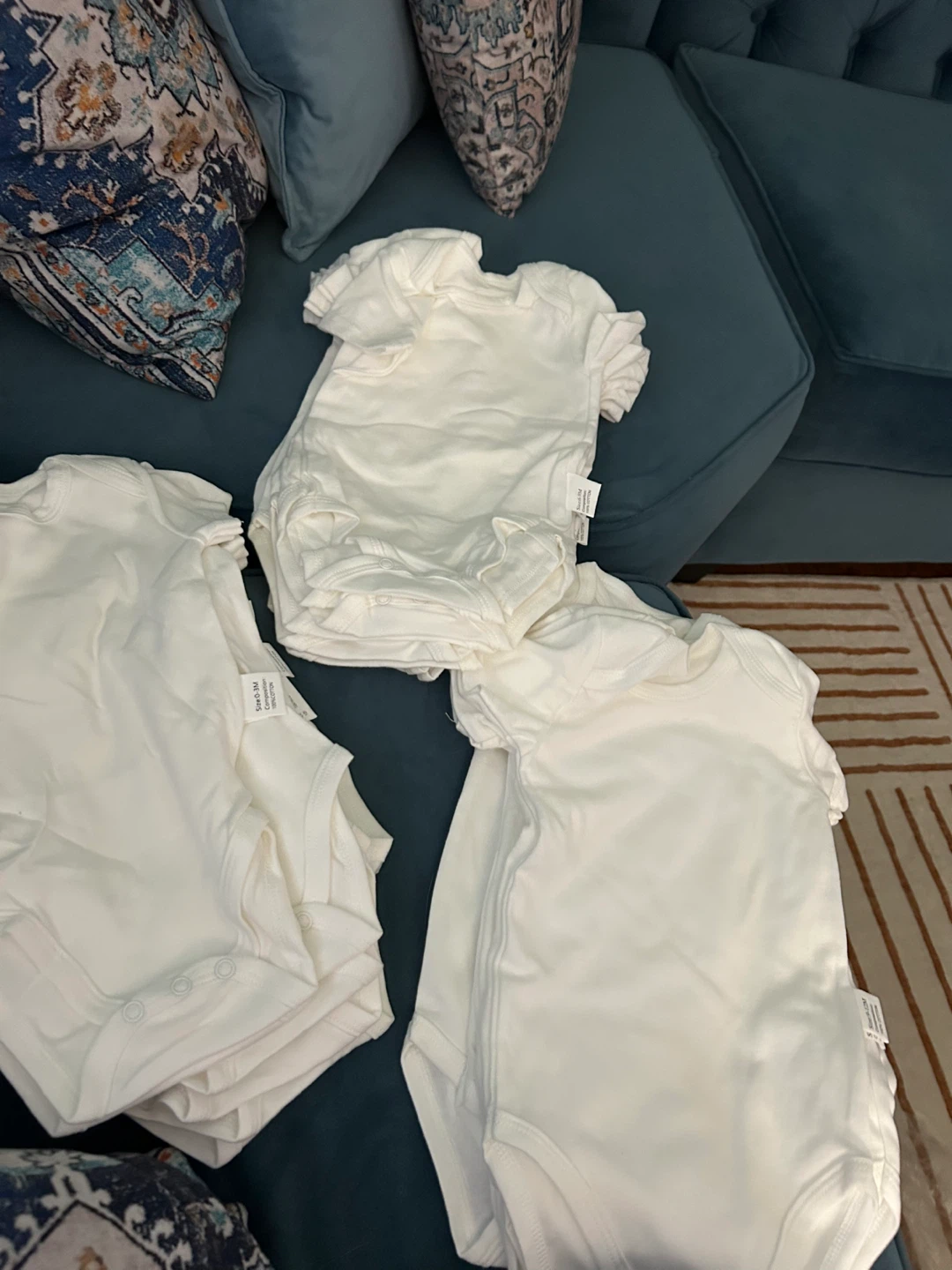 Baby Bodysuits - White