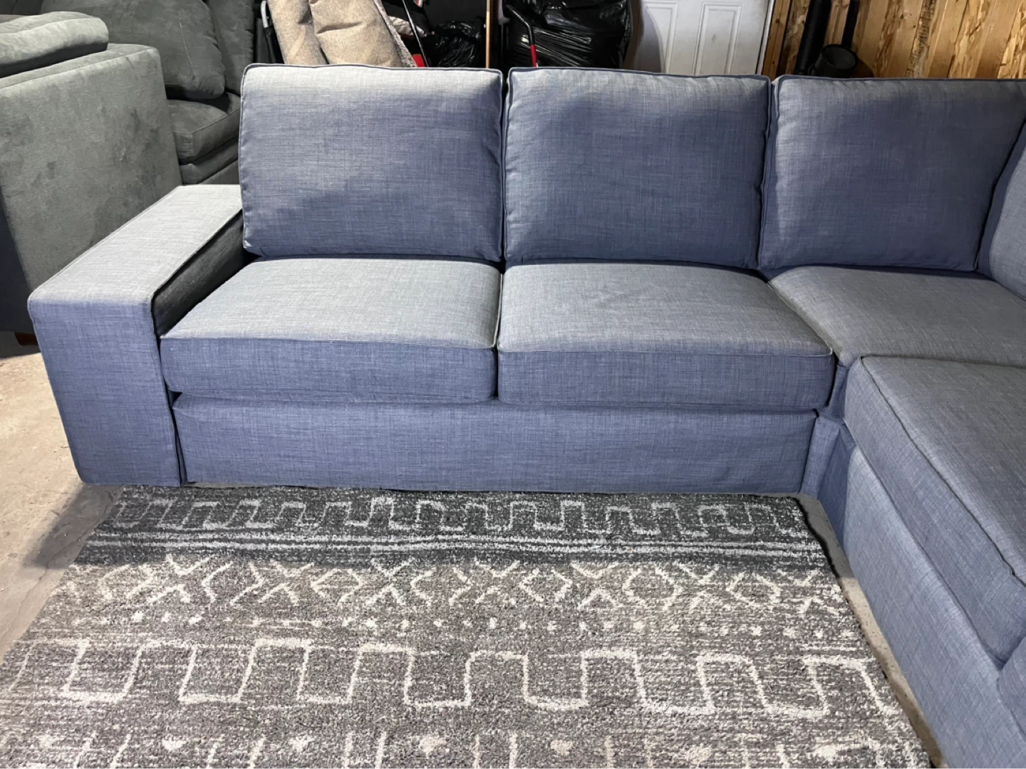 🚚 FREE DELIVERY - IKEA KIVIK Gray Sectional Sofa - photo 3