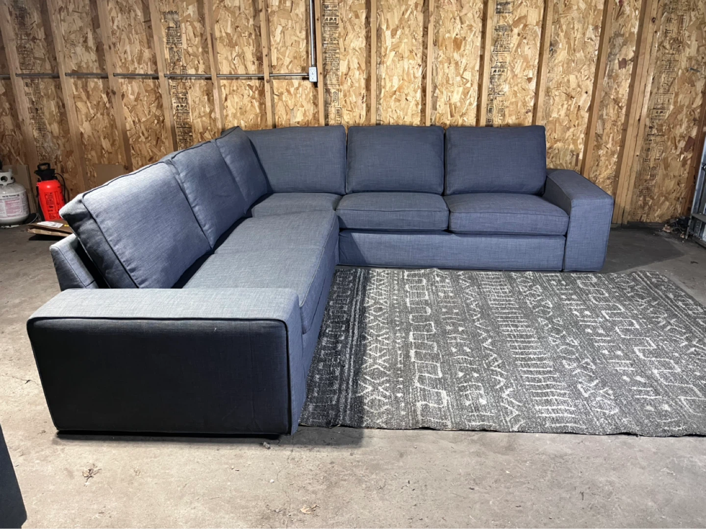 🚚 FREE DELIVERY - IKEA KIVIK Gray Sectional Sofa