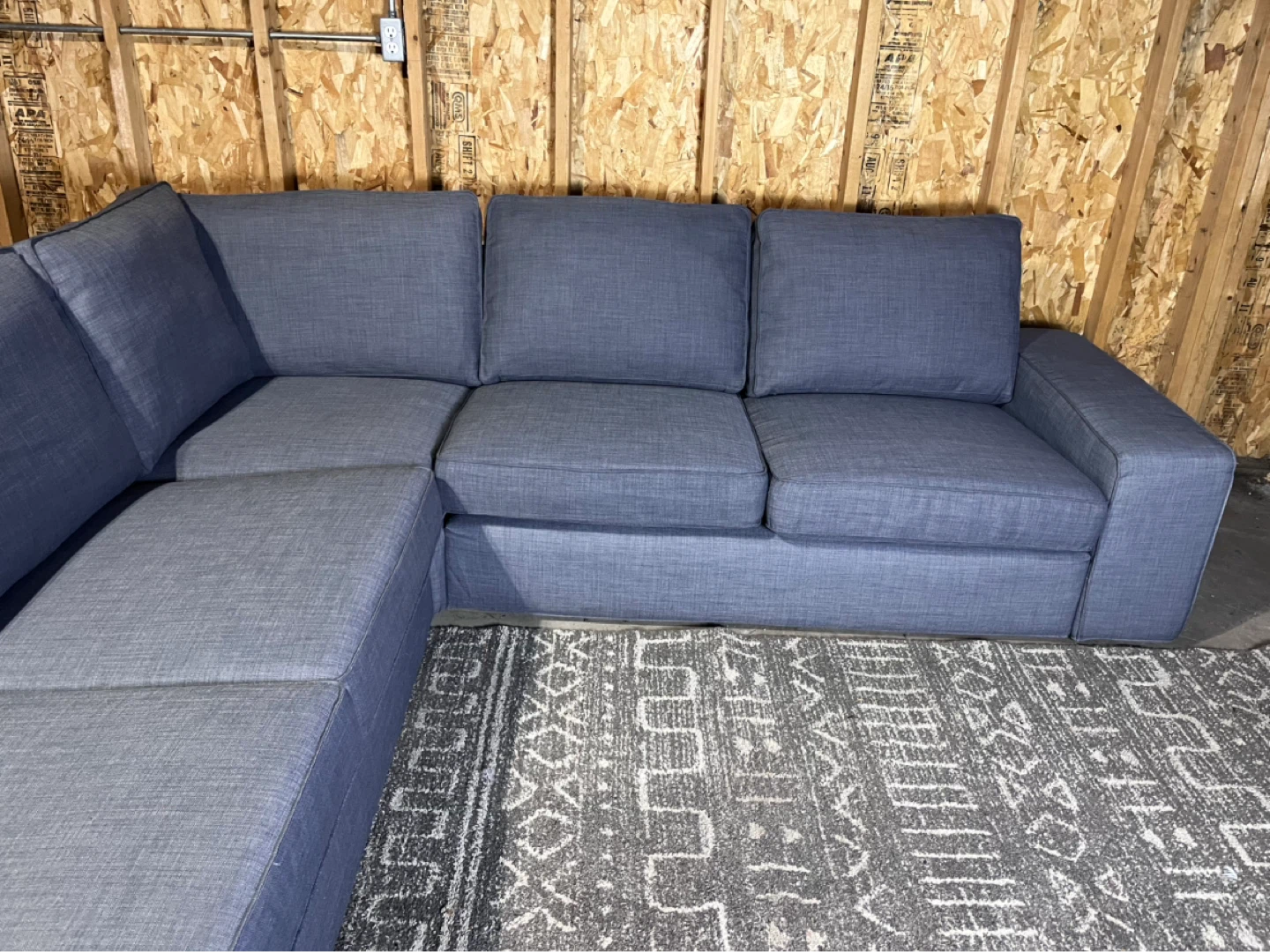 🚚 FREE DELIVERY - IKEA KIVIK Gray Sectional Sofa - photo 4