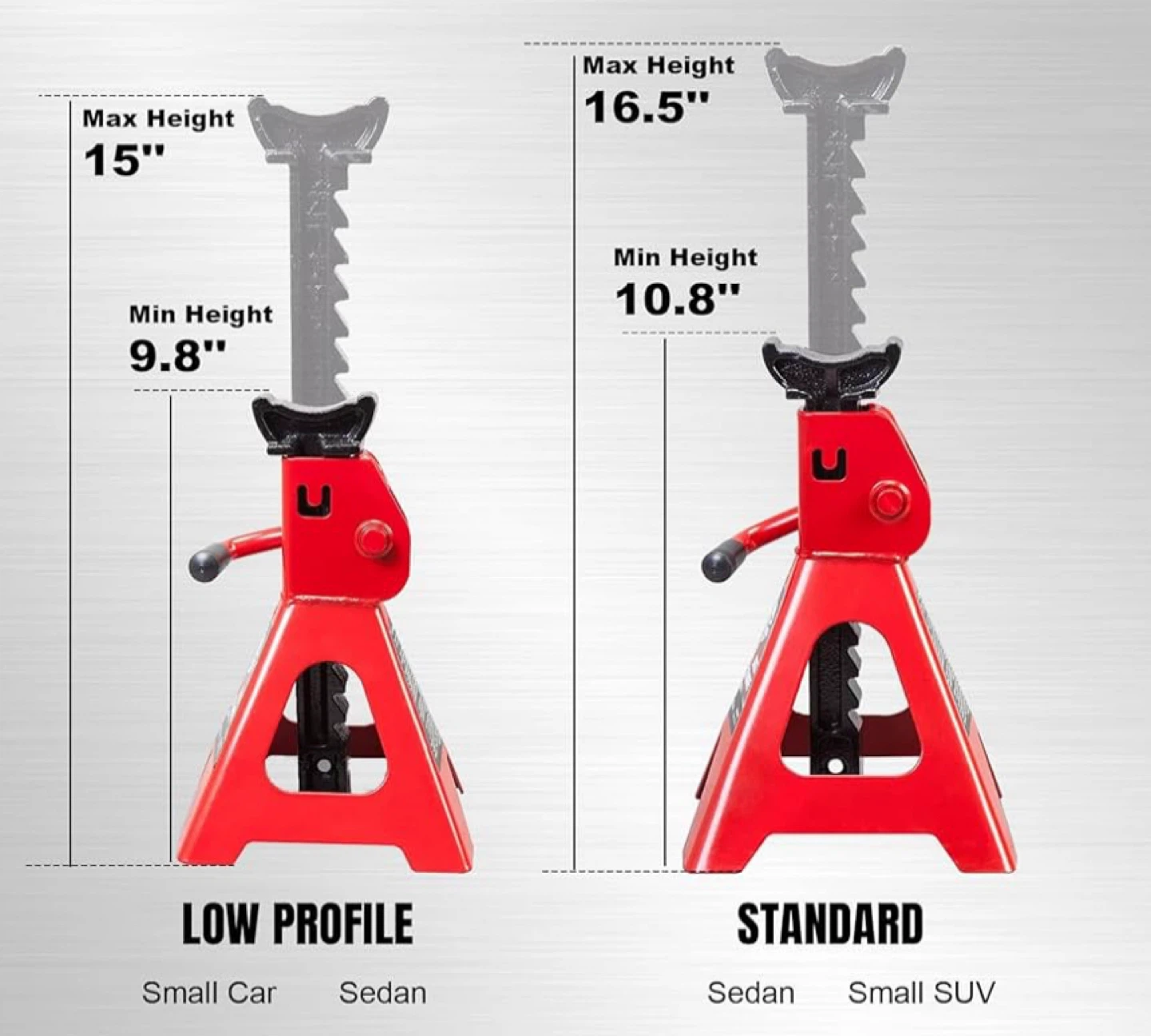 Jack Boss 2 Ton Professional Jack Stands (Pair) - photo 2