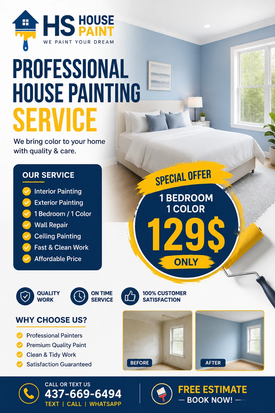 HS House Paint Professional House Painting Service