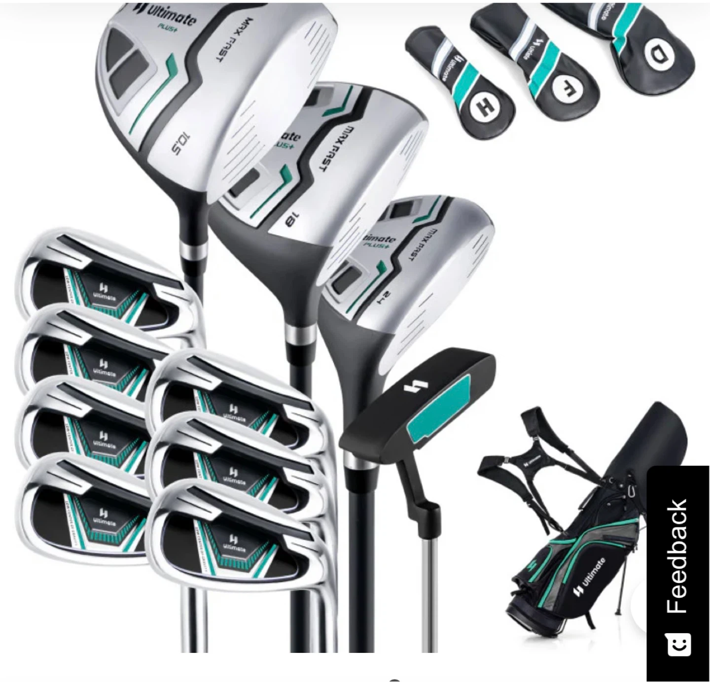 Ultimate Plus Golf Club Set with Stand Bag