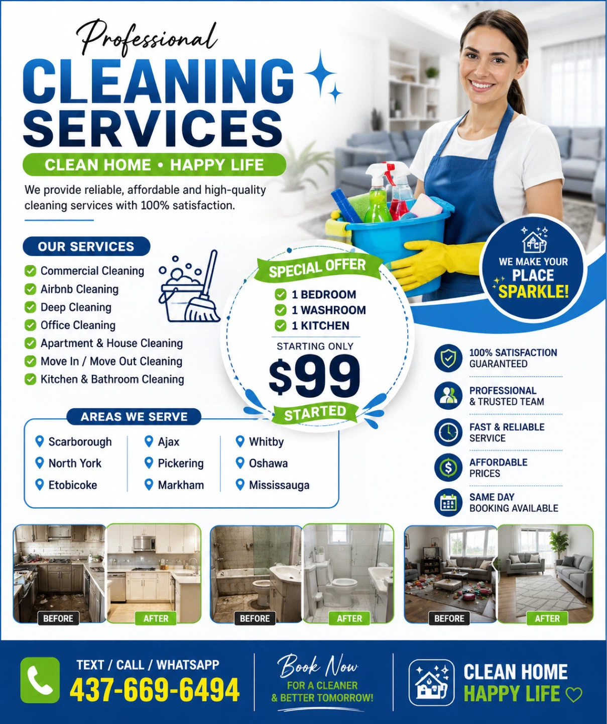 Professional Cleaning Services - Special Offer $99
