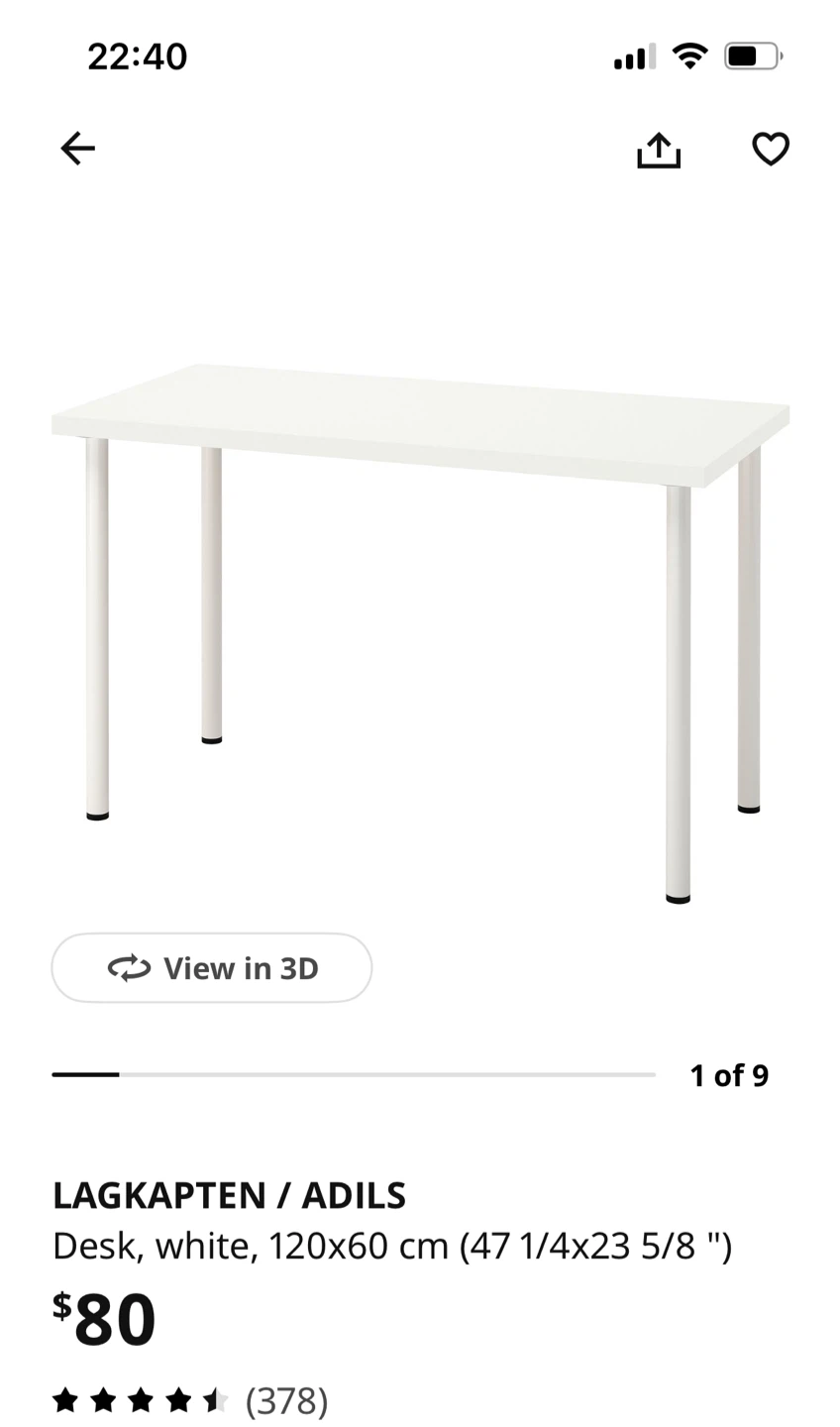 IKEA ADILS Legs, White (Set of 4) - photo 2