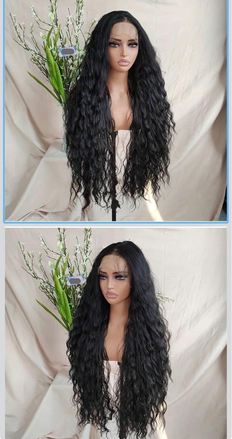 STYLE ICON Black Long Wavy Lace Front Wig - photo 2