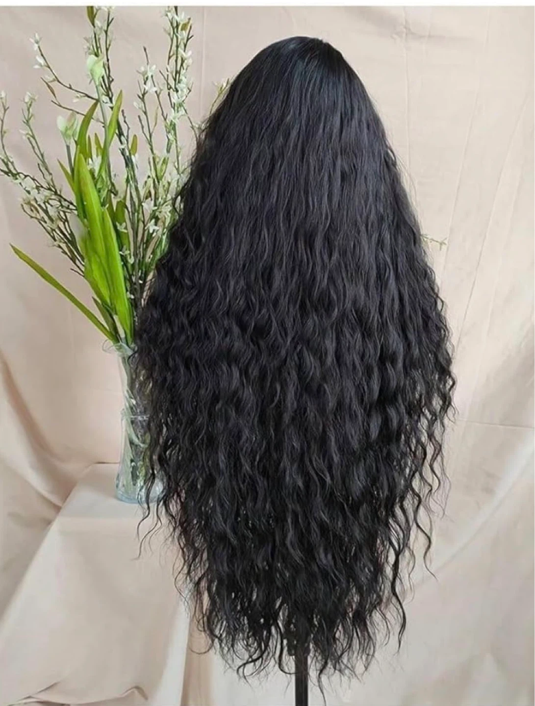 STYLE ICON Black Long Wavy Lace Front Wig