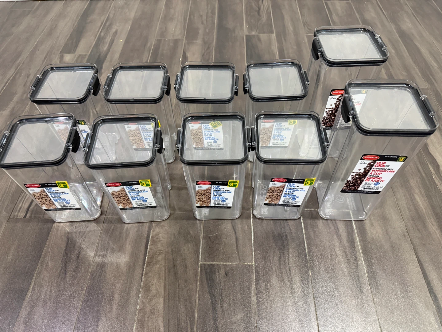 SnapTite Clip Lock Food Storage Containers - Set of 10
