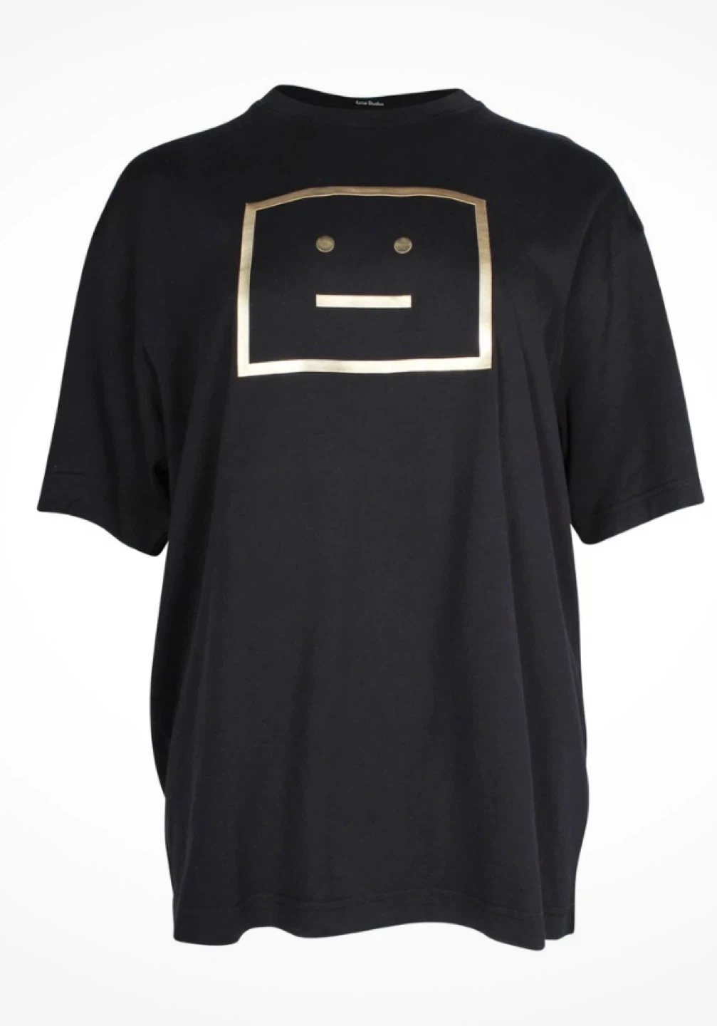 Acne Studios Black gold Face T-Shirt - photo 3