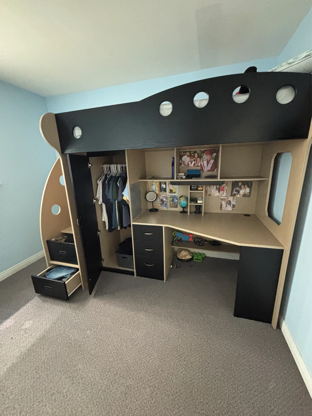JYSK NIKA Loft Bed With Desk and Storage (Twin) - photo 3